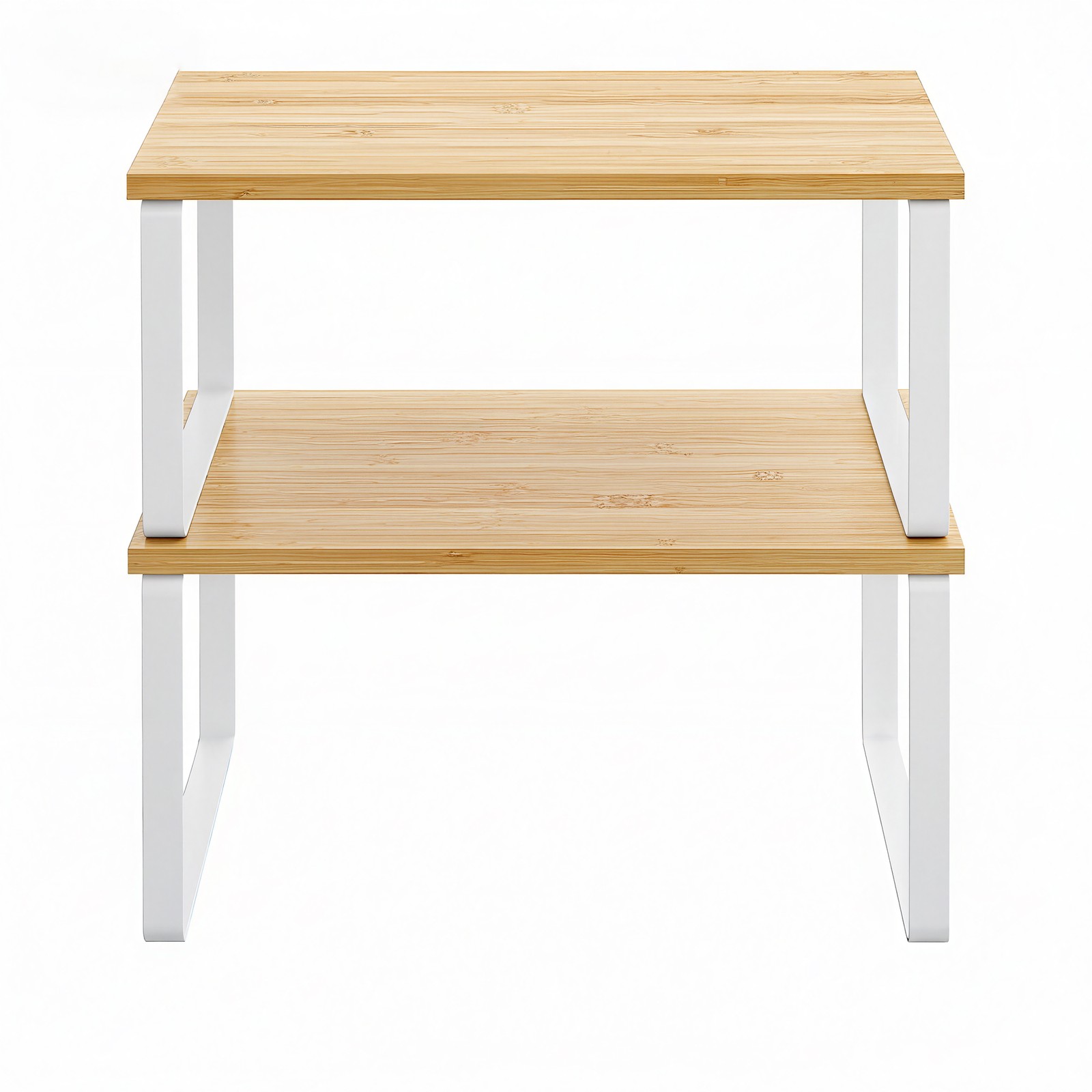 Gewürzständer 2er Set, stapelbar, erweiterbarer Schrank-Organizer für Küche