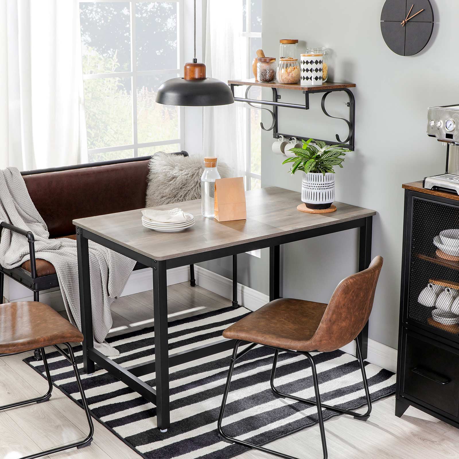 Stahlgestell Küchentisch für 4 Personen