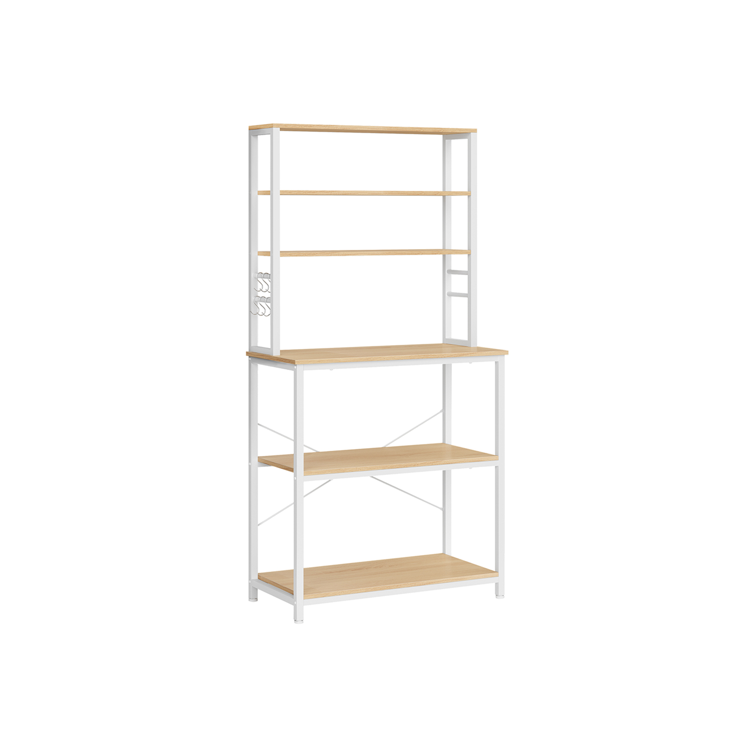 VASAGLE Küchen-Organizer hellbraun 80,0 x 40,0 x 167,0 cm, 1 St.