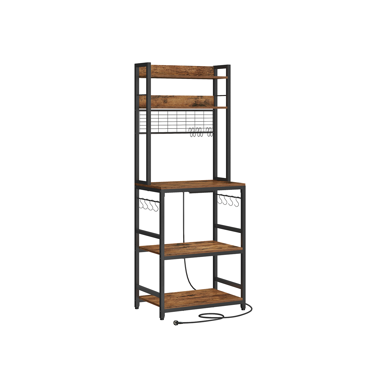 Brun Køkkenhylde, 40X60x170 Cm,