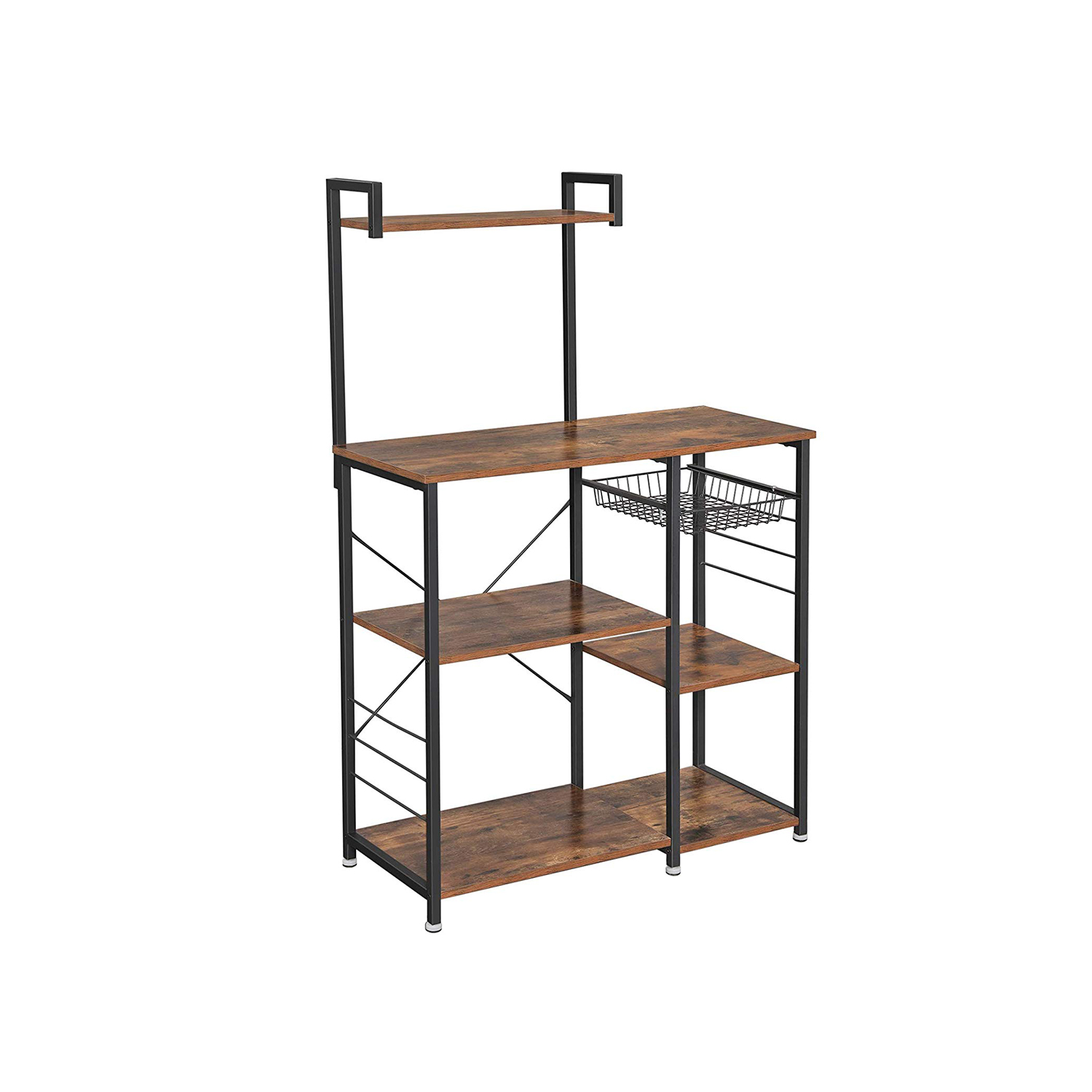 VASAGLE Küchen-Organizer braun, schwarz 90,0 x 40,0 x 134,0 cm, 1 St.