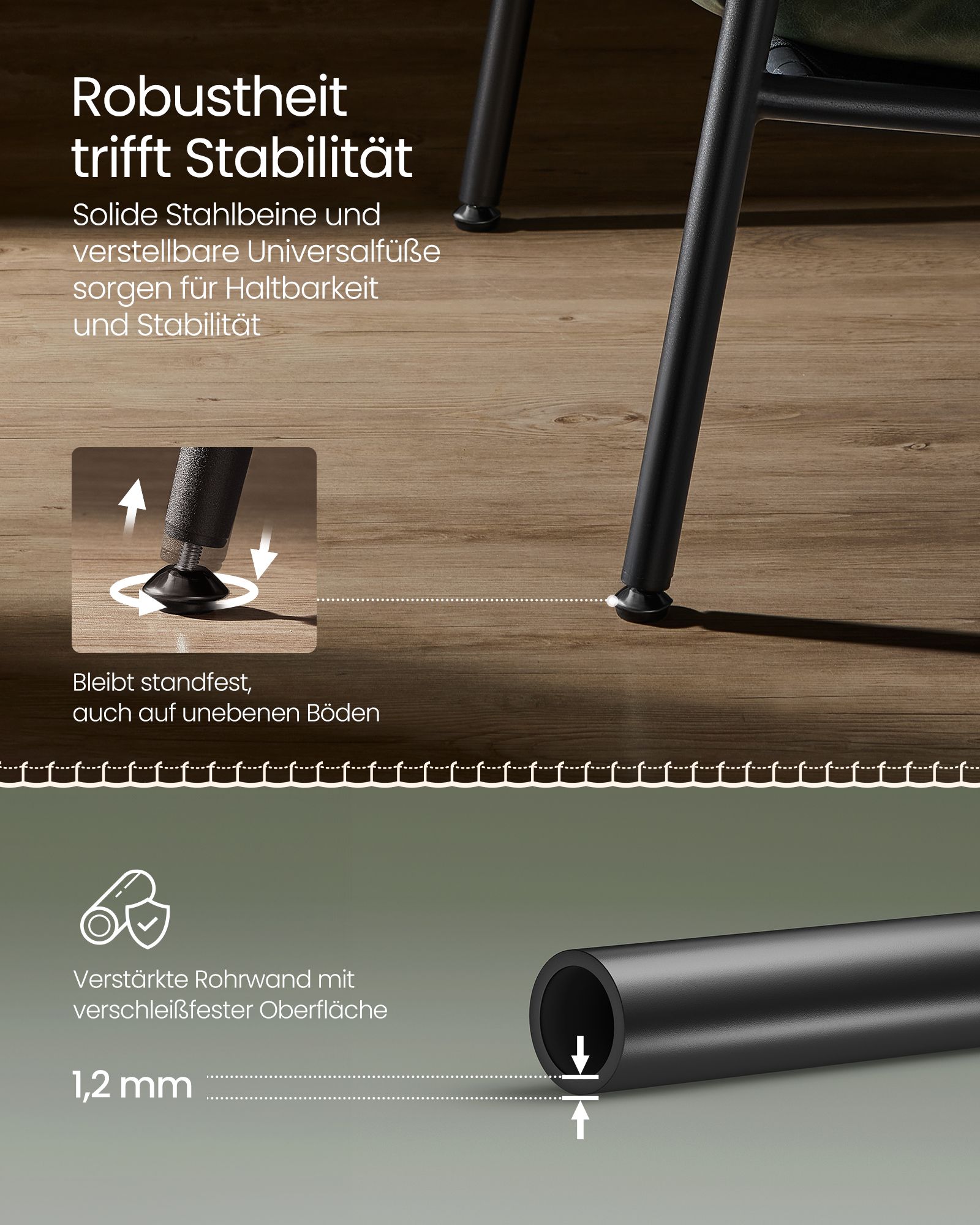 EKHO fotelis su metaliniu rėmu