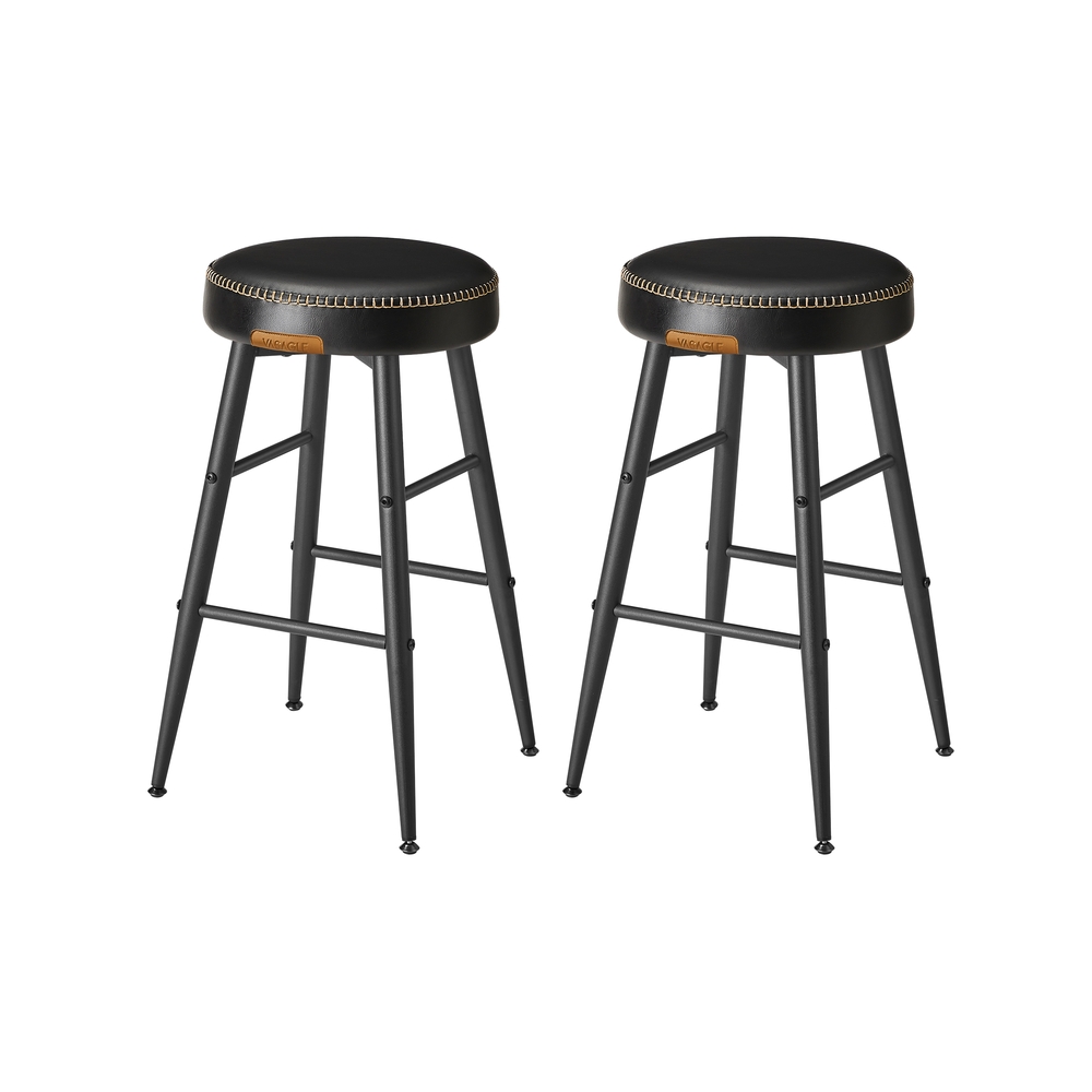 EKHO Kollektion - Barhocker 2er Set einfacher Aufbau 63 cm hoch