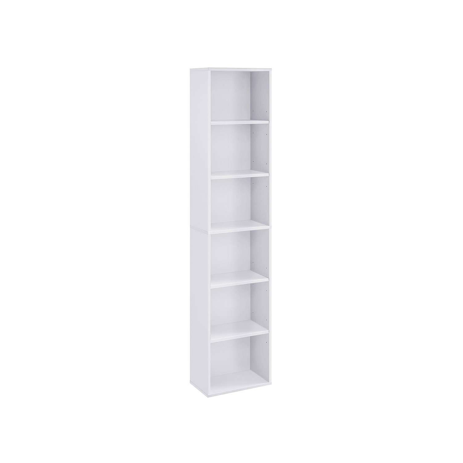 VASAGLE Bücherregal weiß 40,0 x 24,0 x 178,5 cm, 1 St.