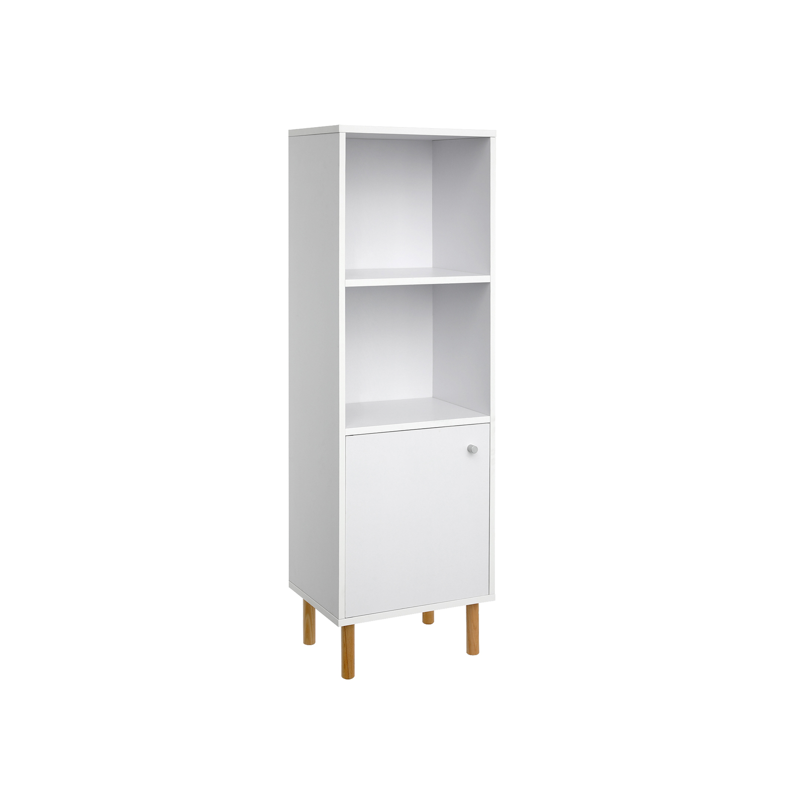 Schmaler Bücherschrank Weiß