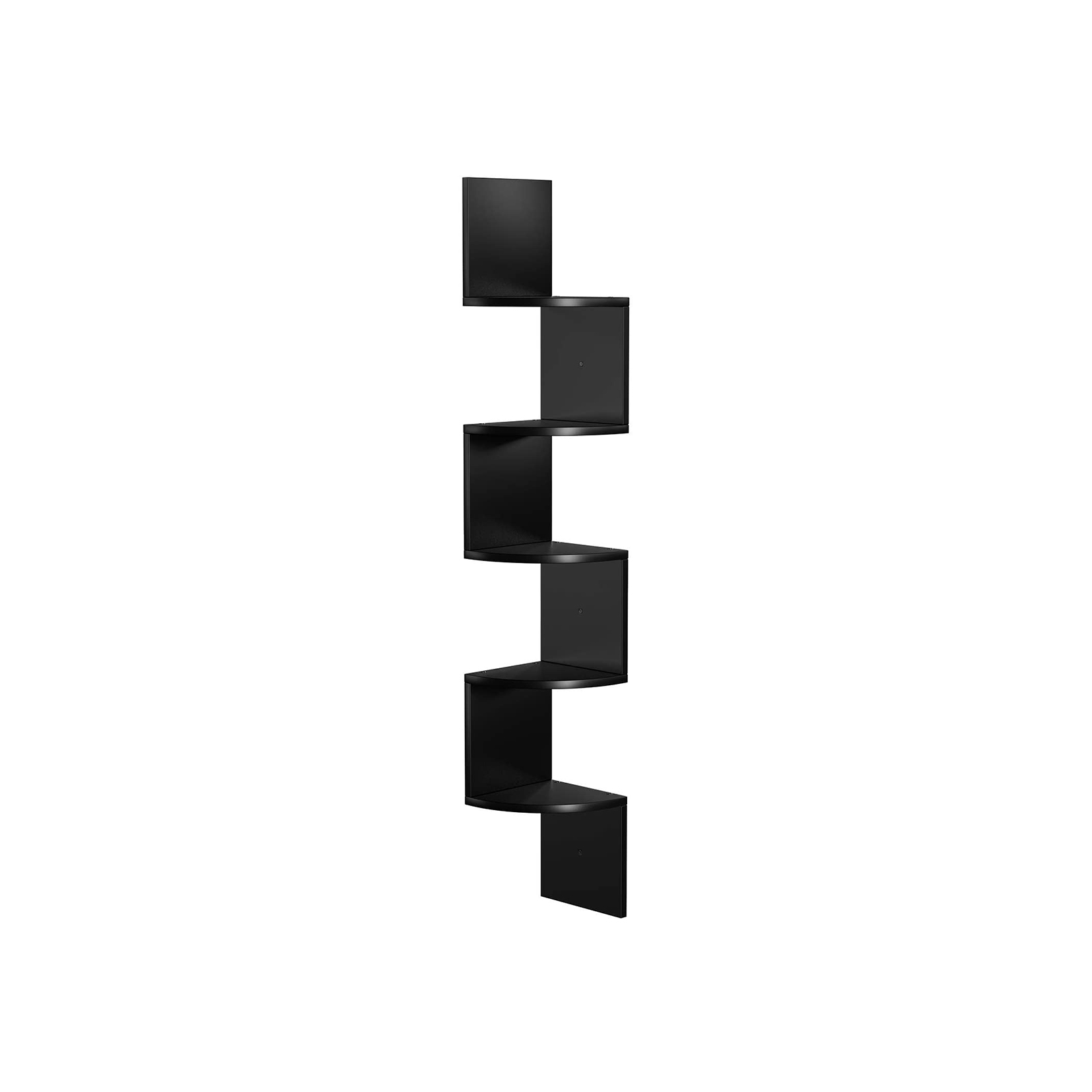 VASAGLE Eckregal schwarz 20,0 x 20,0 x 126,0 cm, 1 St.