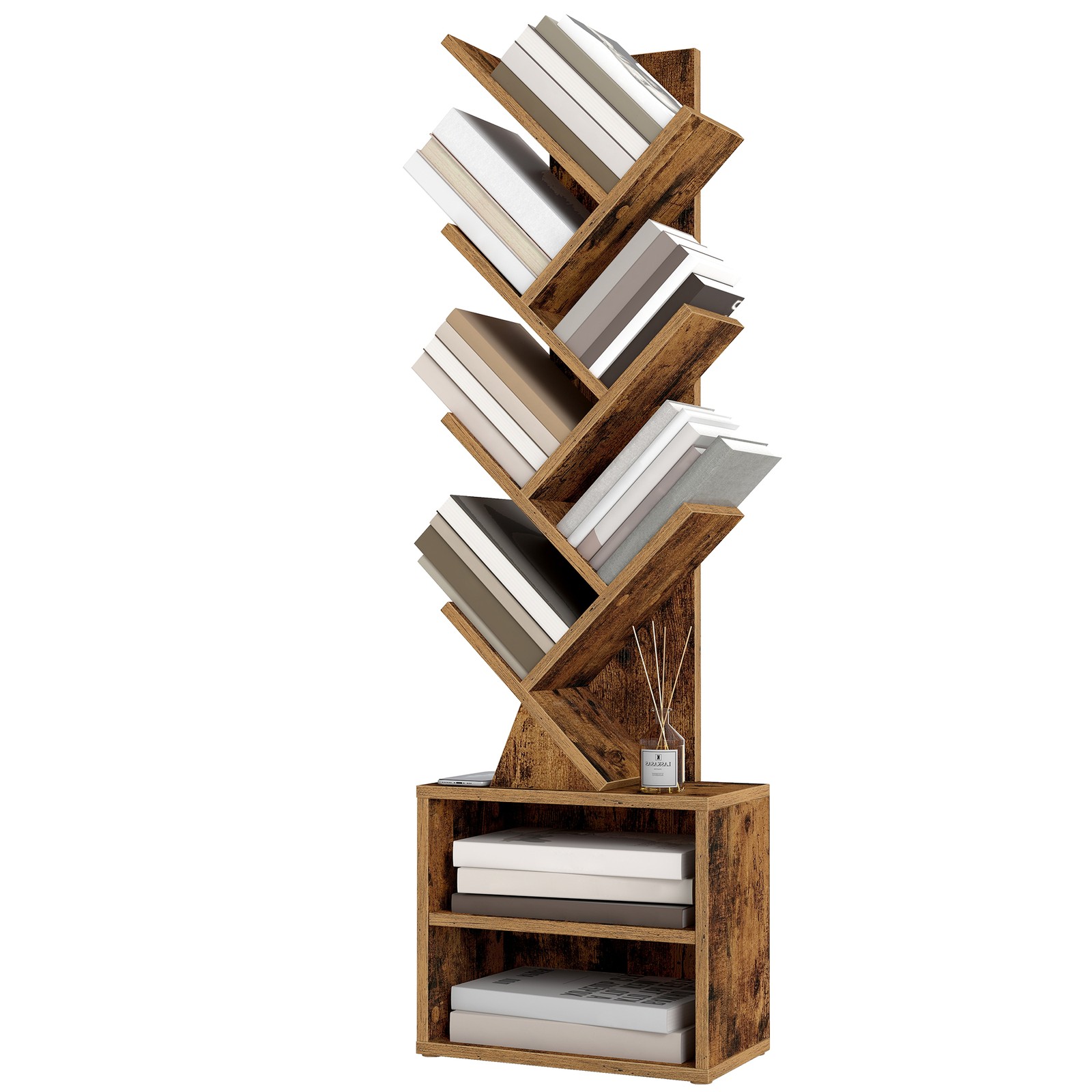 Standregal in Baumform, Bücherregal, 20
