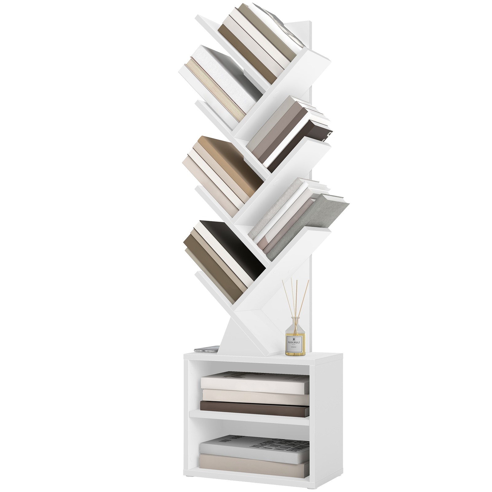 Standregal in Baumform, Bücherregal, 20