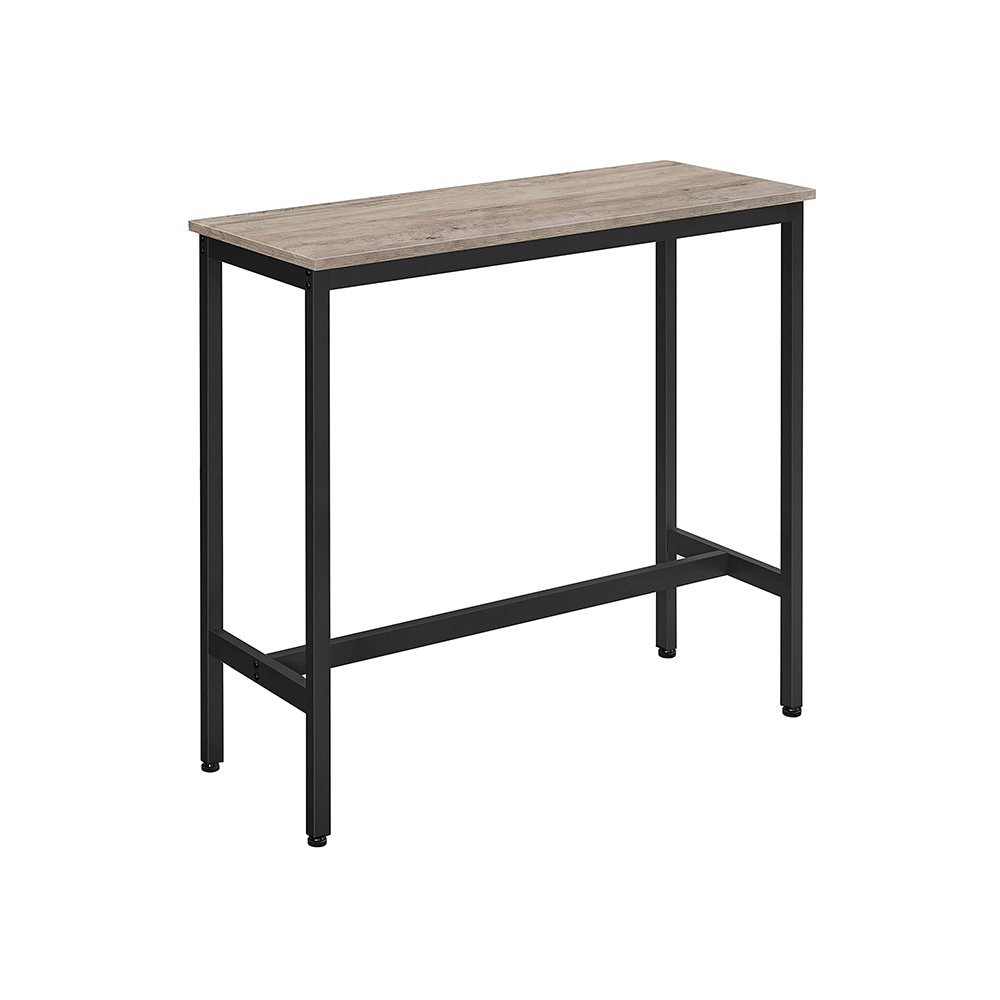 Songmics - vasagle Bartisch Küchentisch Küchentresen rechteckiger Stehtisch stabiles Metallgestell 100 x 40 x 90 cm einfacher Aufbau schmal