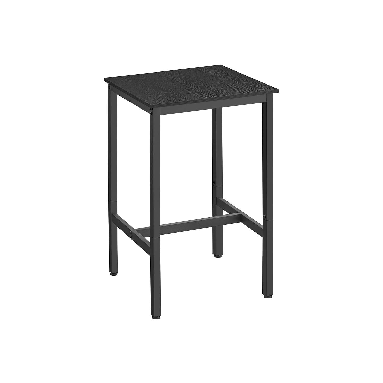 Songmics - vasagle Bartisch Stehtisch Küchentisch hoch mit Stahlgestell 60 x 60 x 92 cm einfache Montage für Küche Wohnzimmer modern