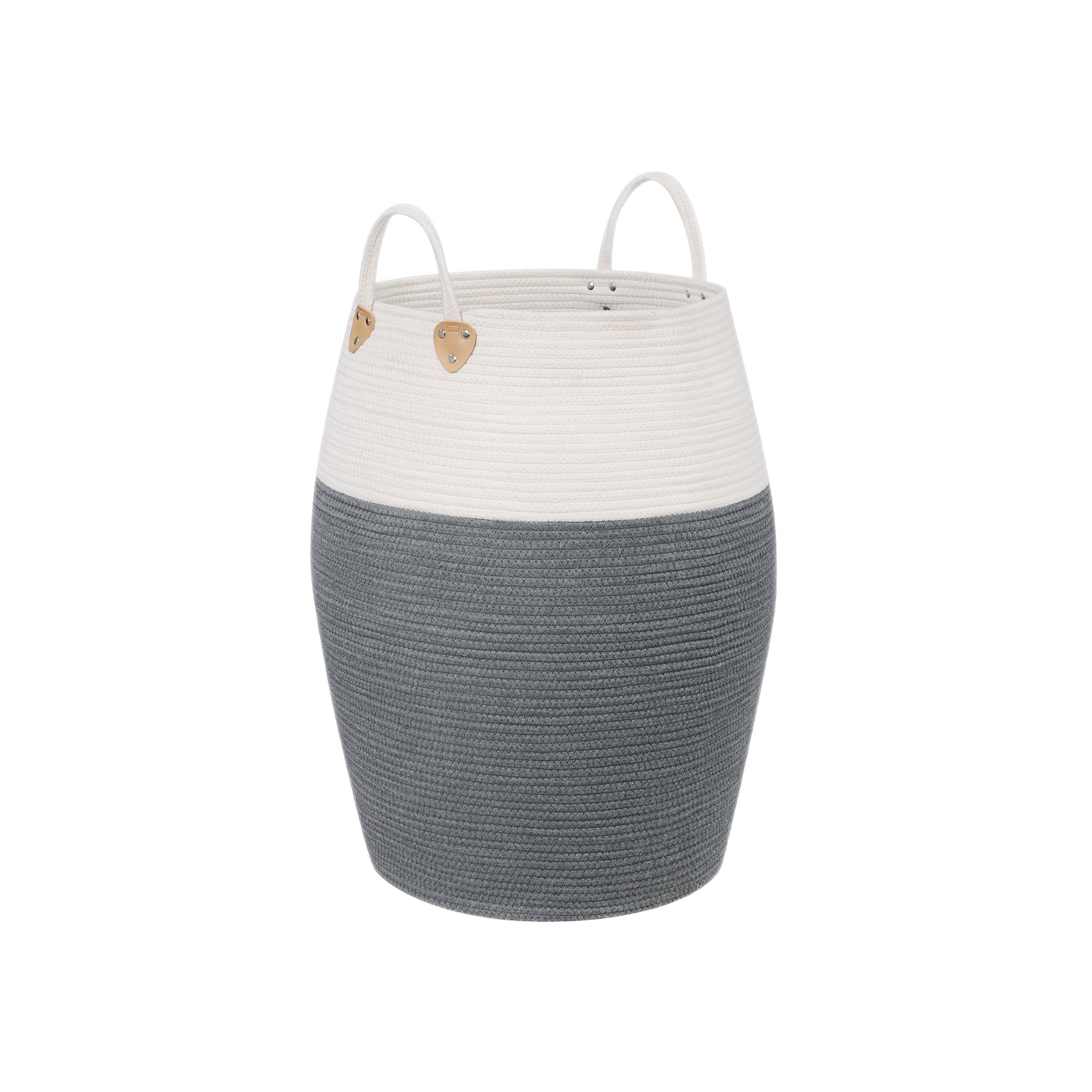 Baumwollseilkorb Grau-Beige