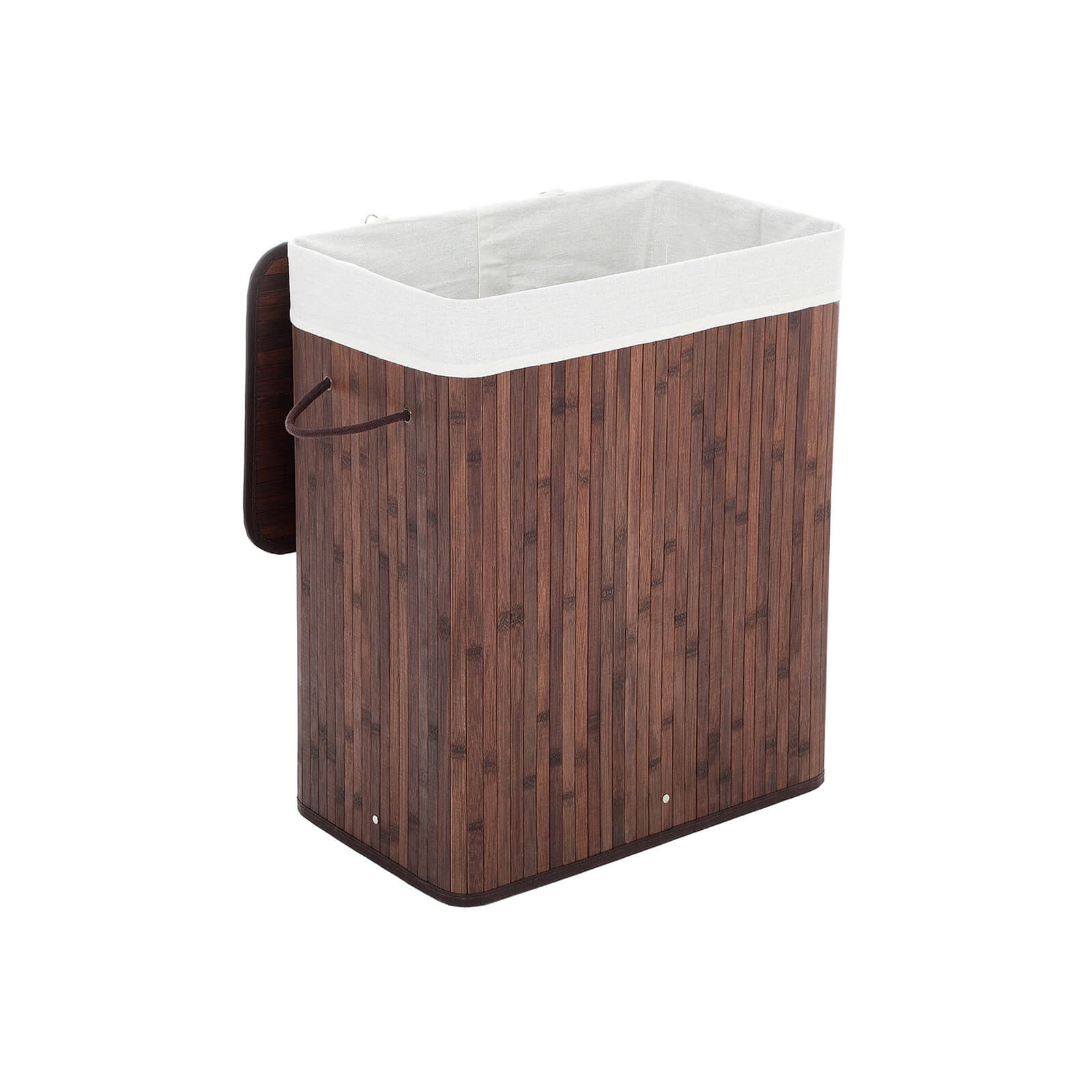 Wäschekorb Bambus 100 L Braun 1 Fach