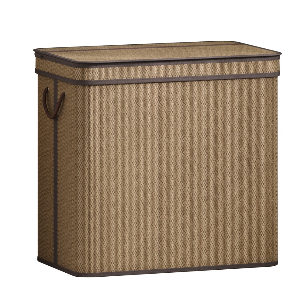 Wäschebox Bambus, 170 L, 3 Fächer