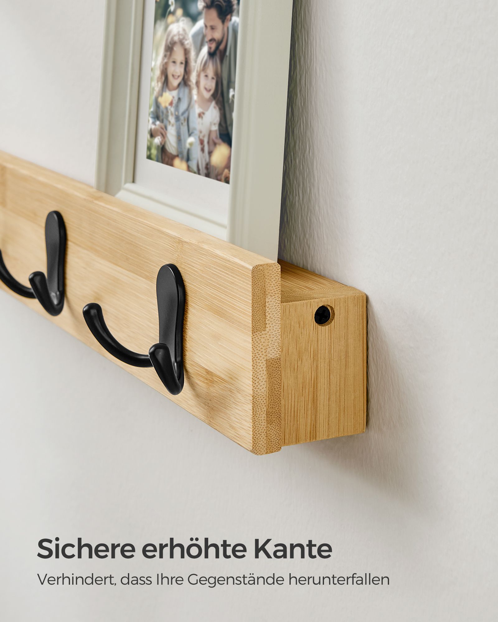 Sieninė kabykla 2 vnt. su lentyna