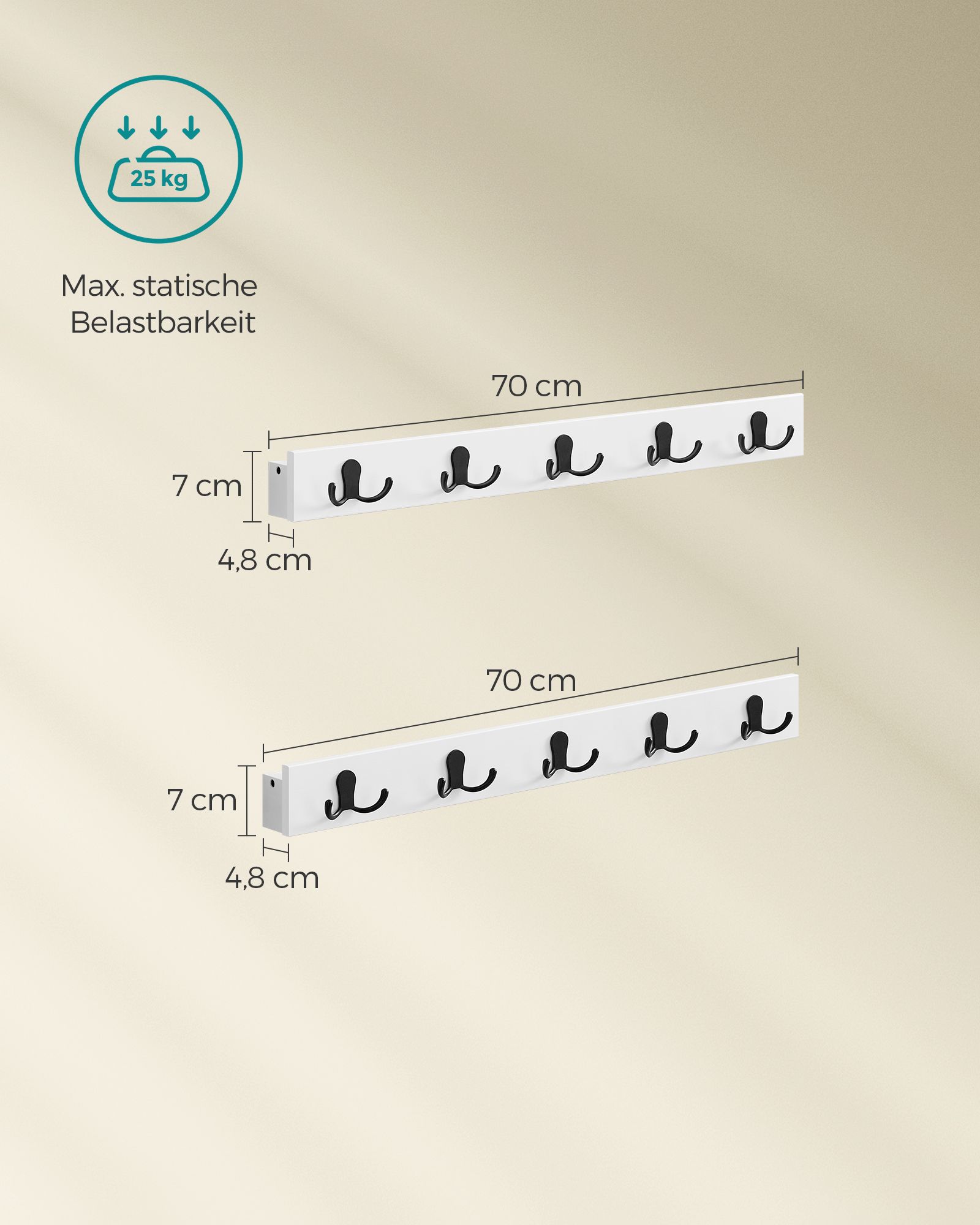 Sieninė kabykla su lentyna