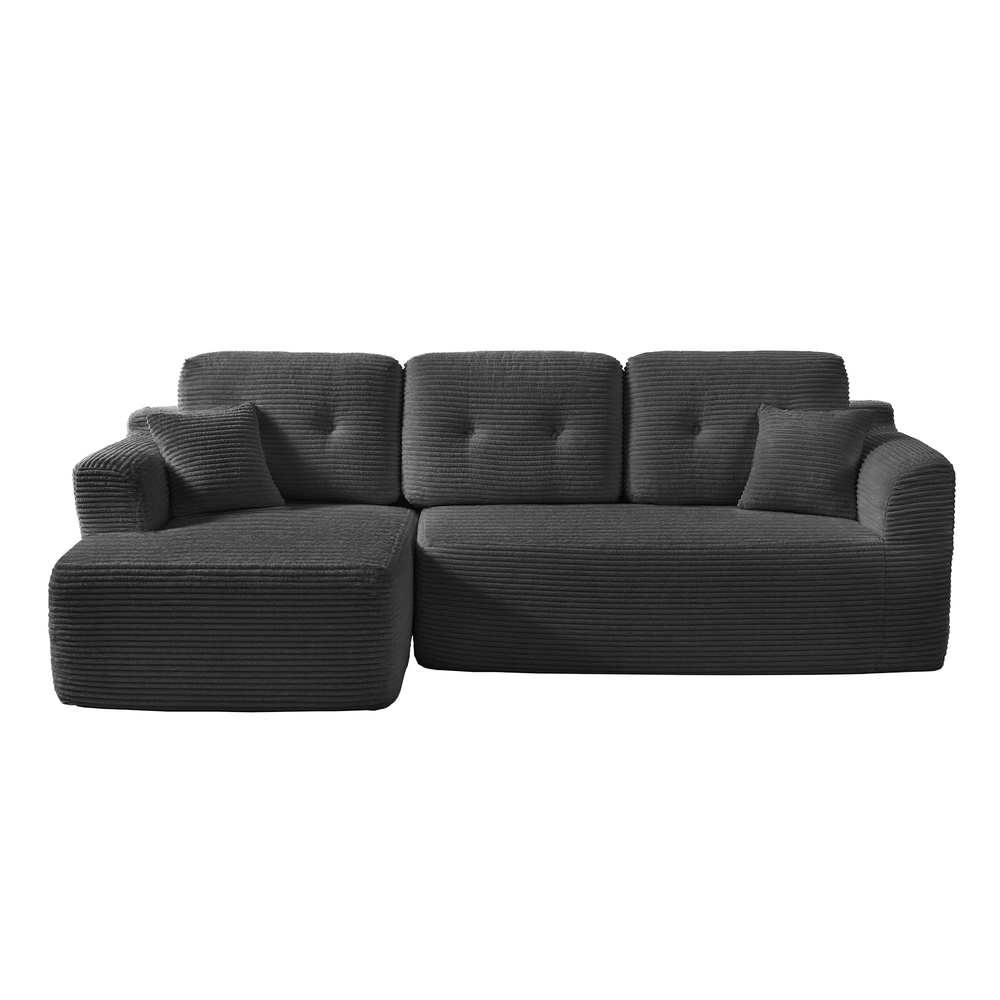 Modulares Sofa, Ecksofa mit Liege links, 244 cm breit