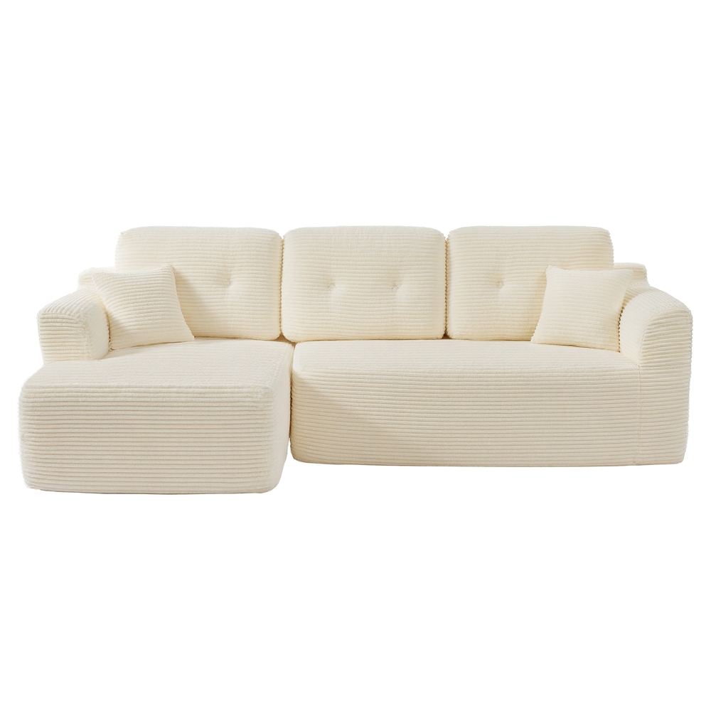 Modulares Sofa, Ecksofa mit Liege links, 244 cm breit