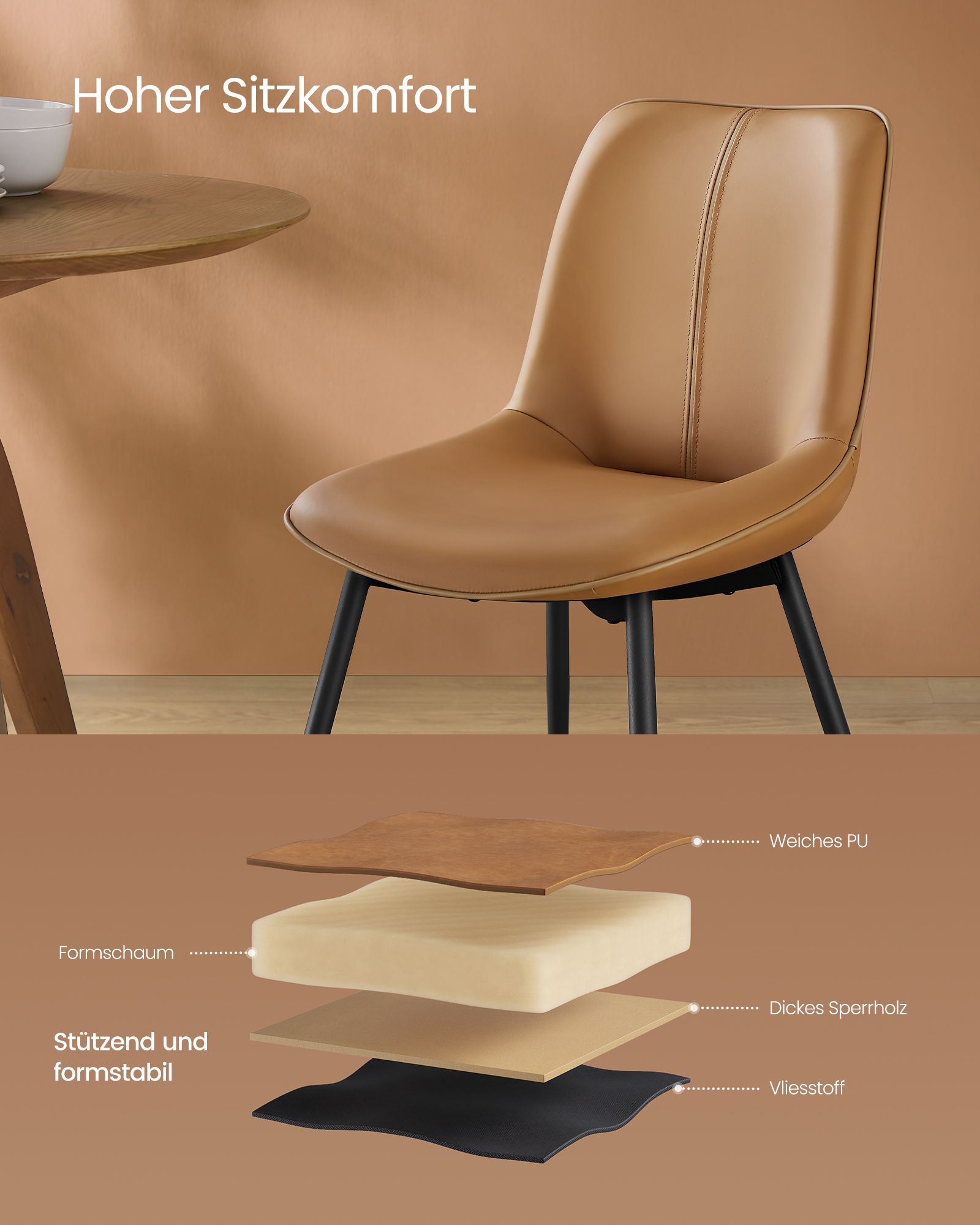 Valgomojo kėdė - vaizdas 3