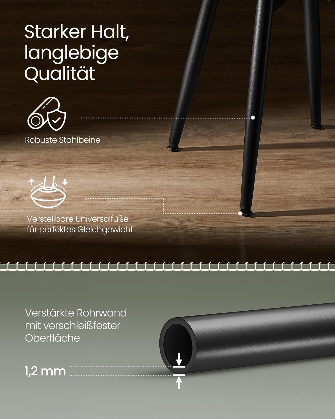 EKHO kolekcija - lengvai surenkamos virtuvės kėdės