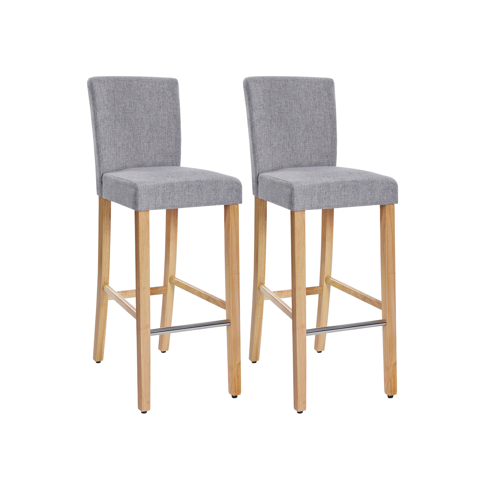 Barhocker mit Rückenlehne 2er Set