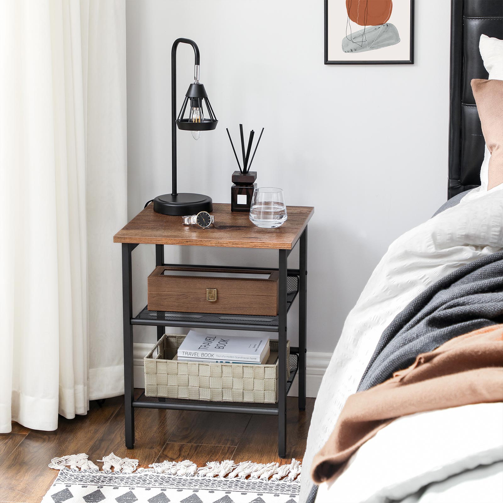 VASAGLE Nachttische, Beistelltisch-Set, 2er-Set Sofatische, kleine