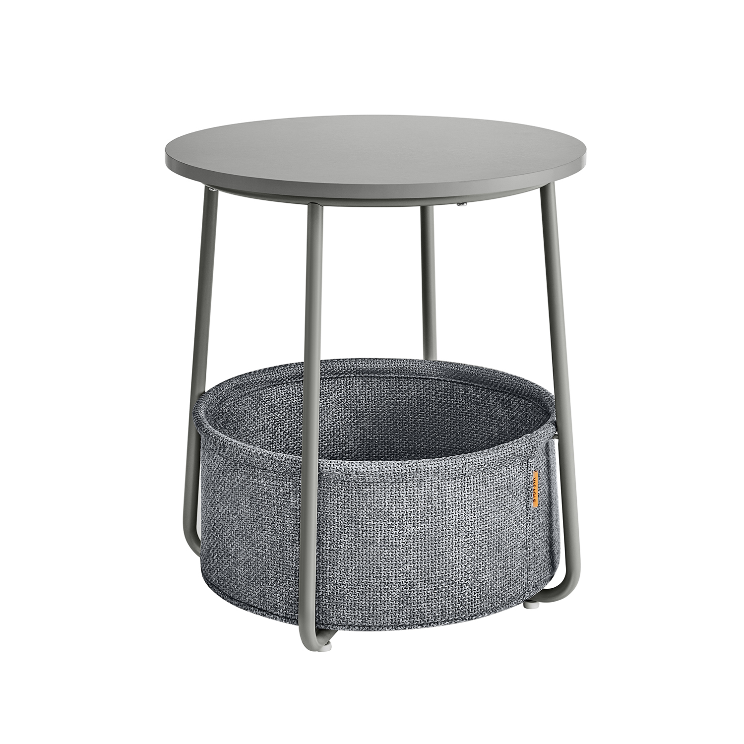 VASAGLE Beistelltisch rund Spanplatte dunkelgrau 45,0 x 45,0 x 50,0 cm, 1 St.