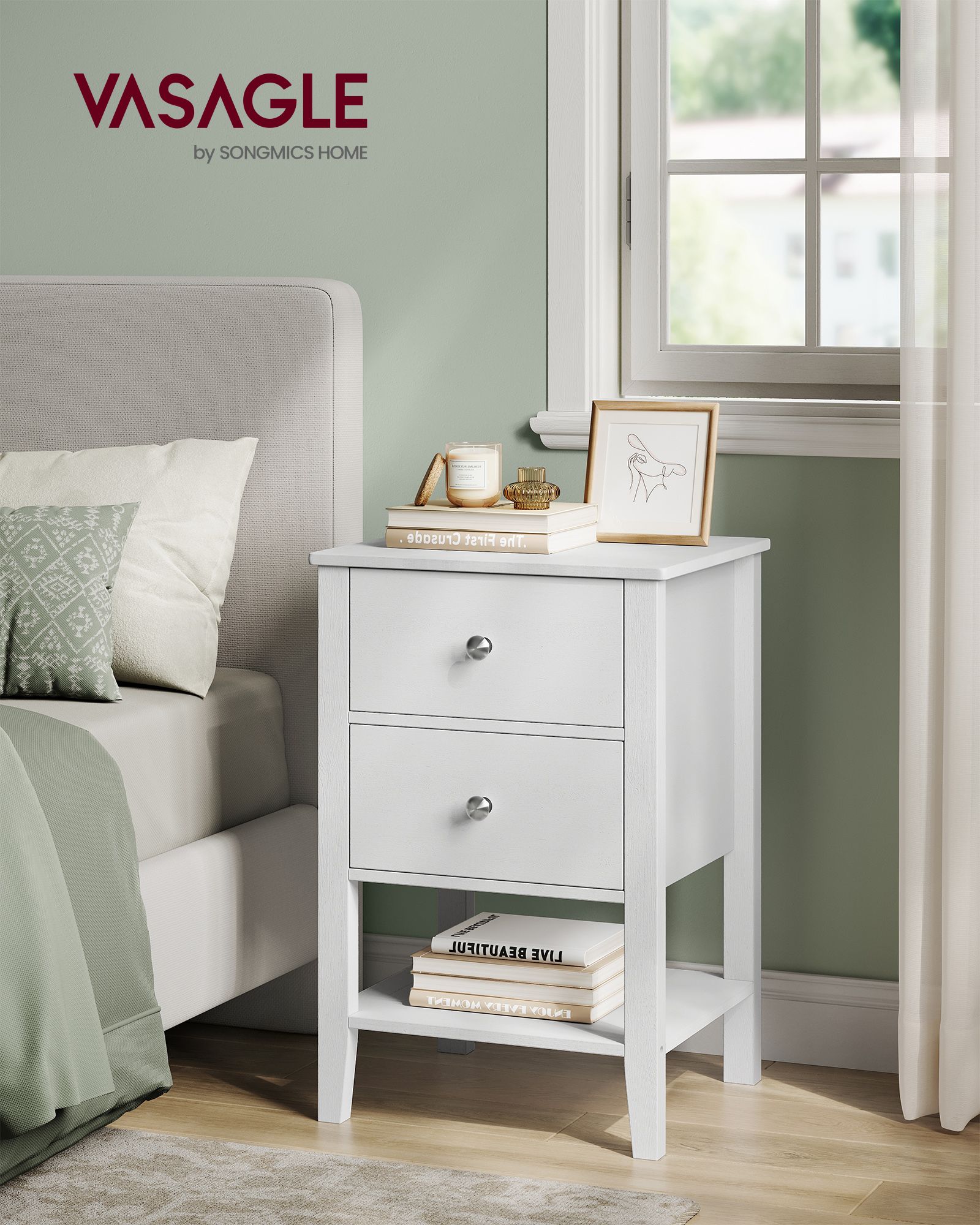 Bambukinis naktinis staliukas