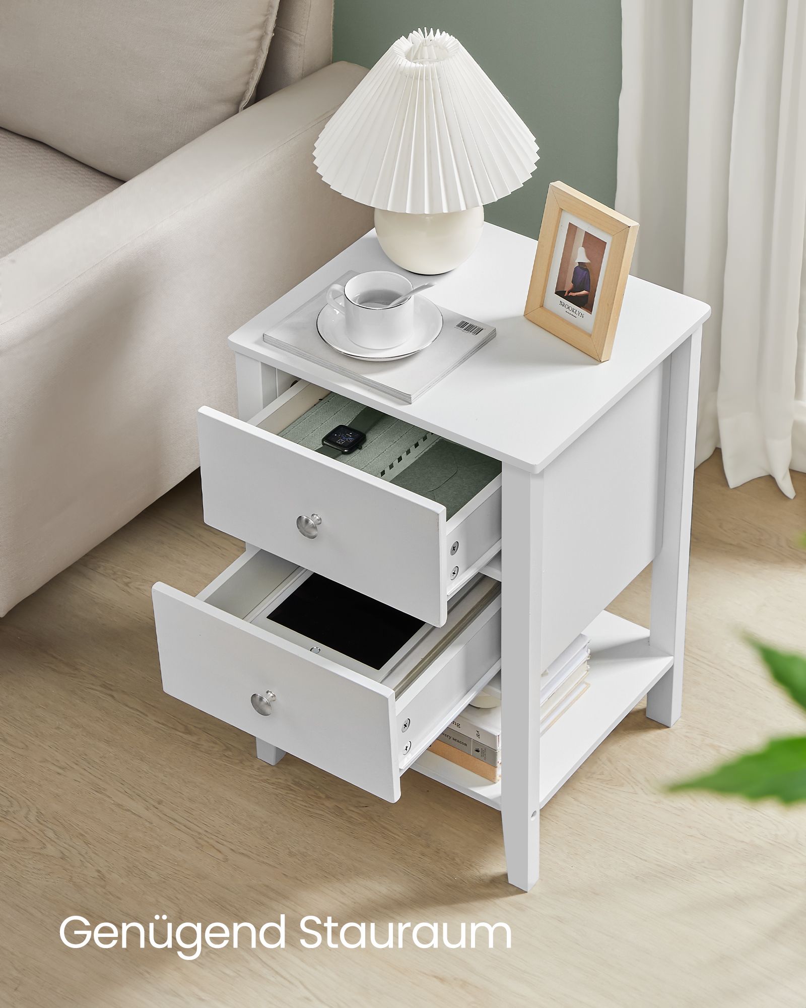 Bambukinis naktinis staliukas