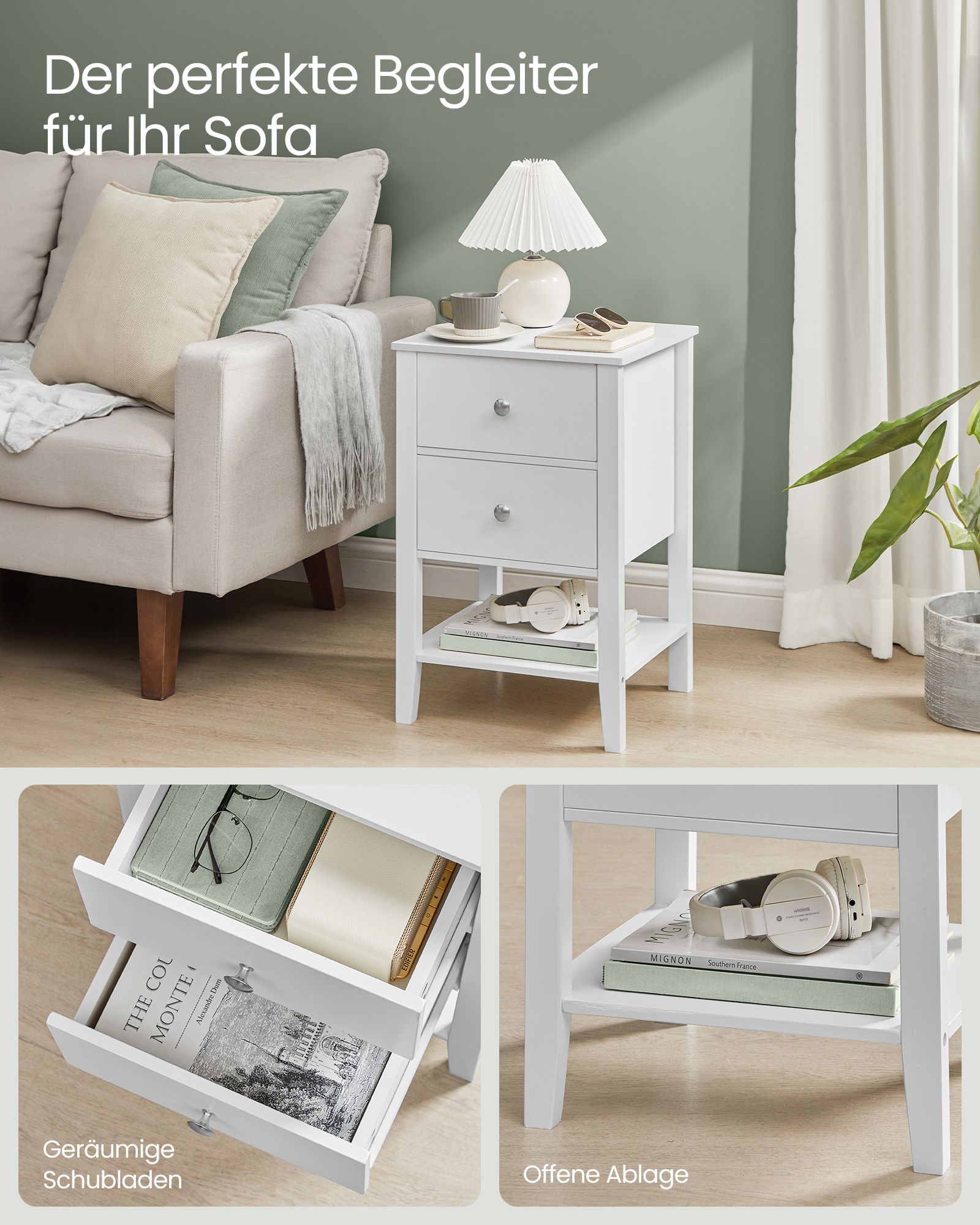 Bambukinis naktinis staliukas