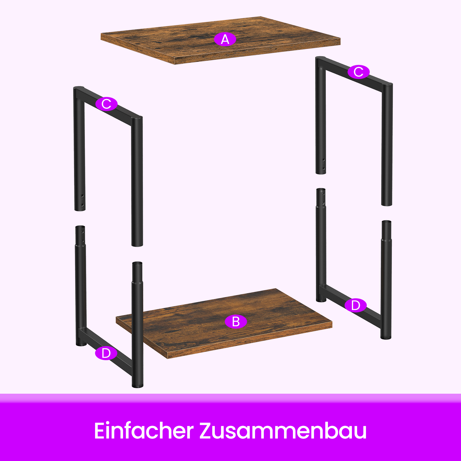 Beistelltische, Nachttische, 2er Set