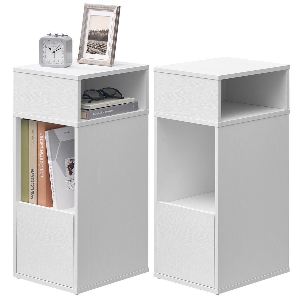 Nachttisch 2er Set, Snapsemble – superschnelle Montage, Nachtschrank schmal