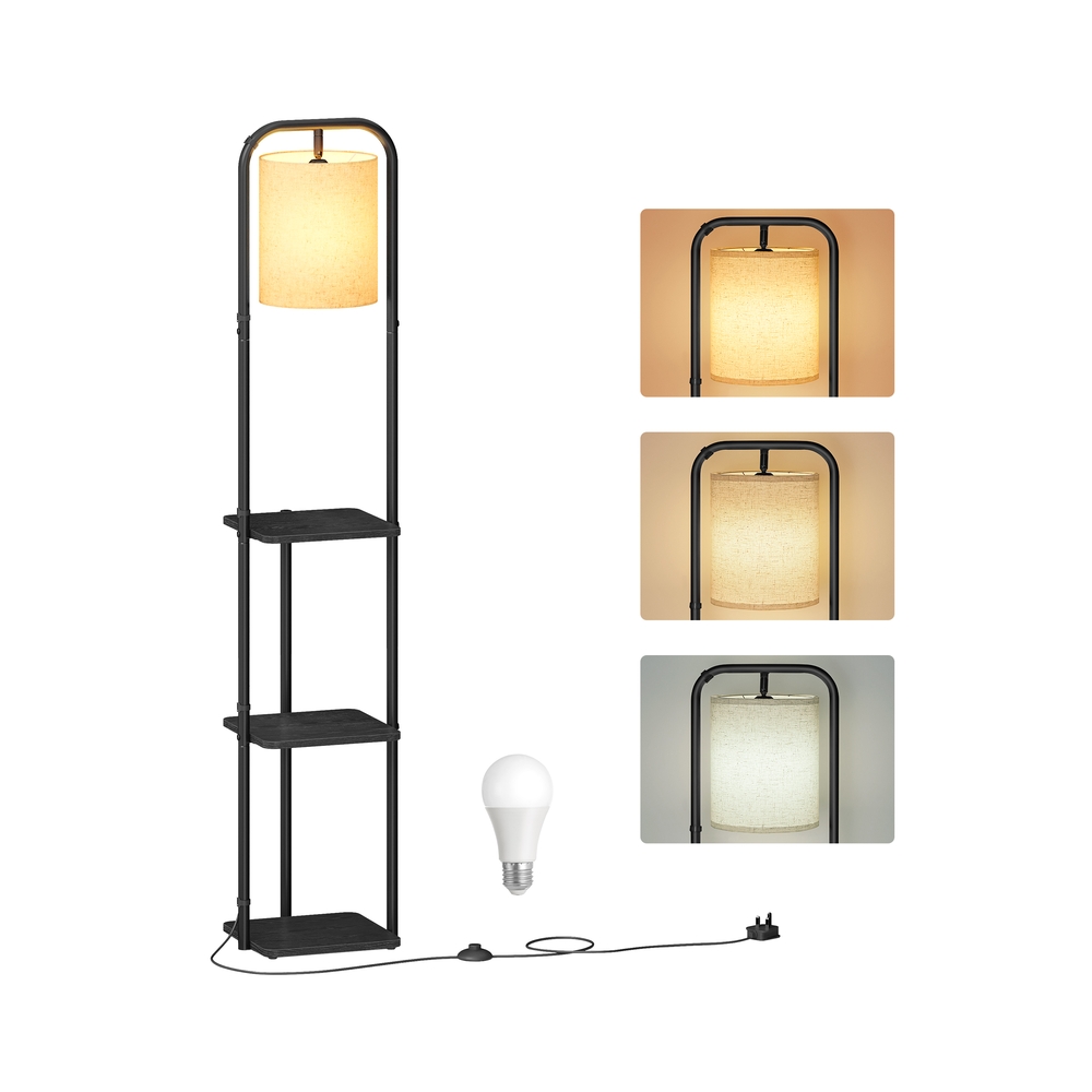 Stehlampe mit Ablagen