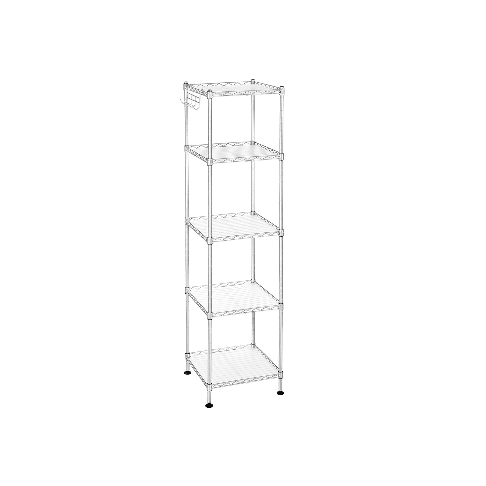 SONGMICS Badezimmerregal, Standregal aus Metall, robust, bis 100 kg