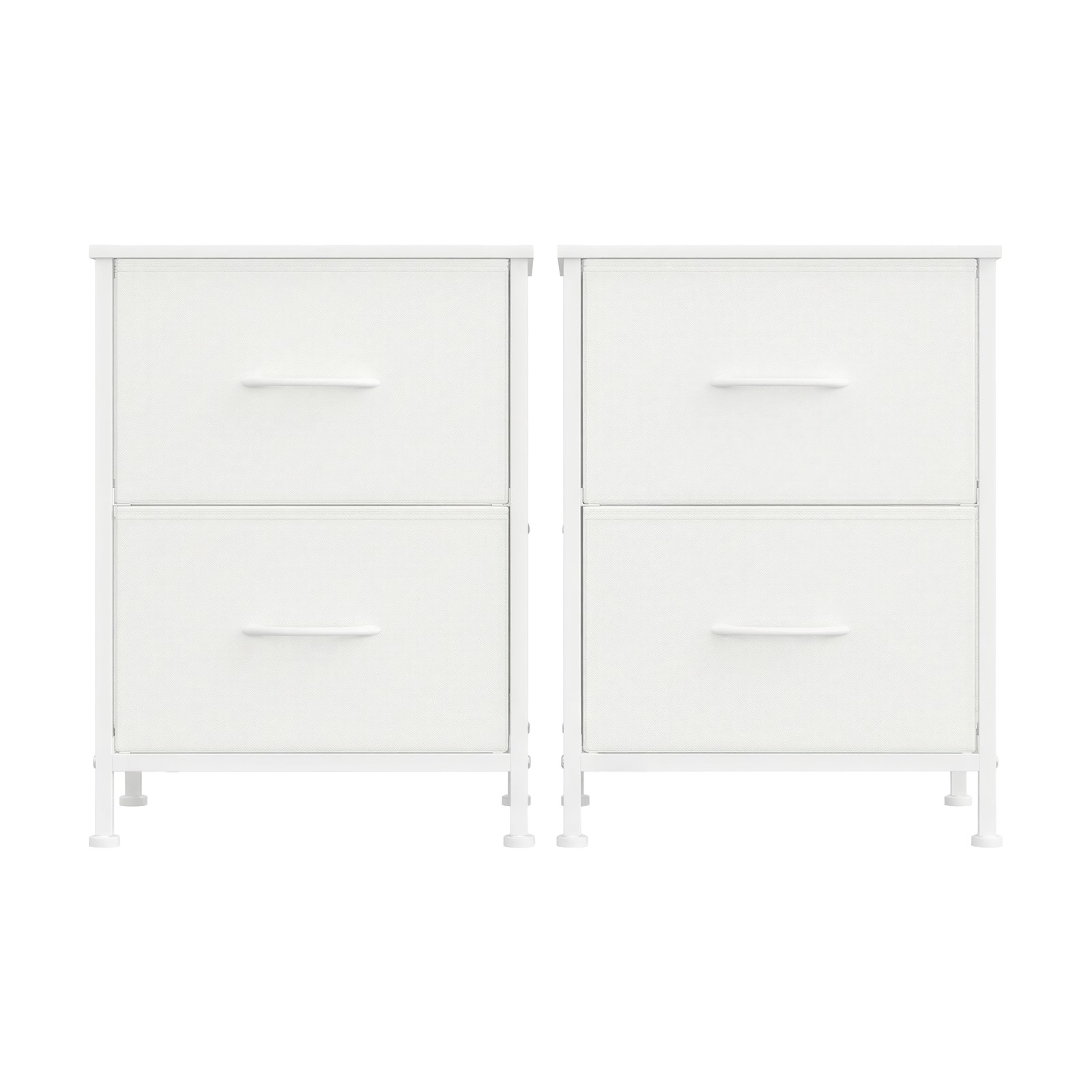 Songmics Nachttisch 2er Set, 2 Schubladen, Für Schlafzimmer
