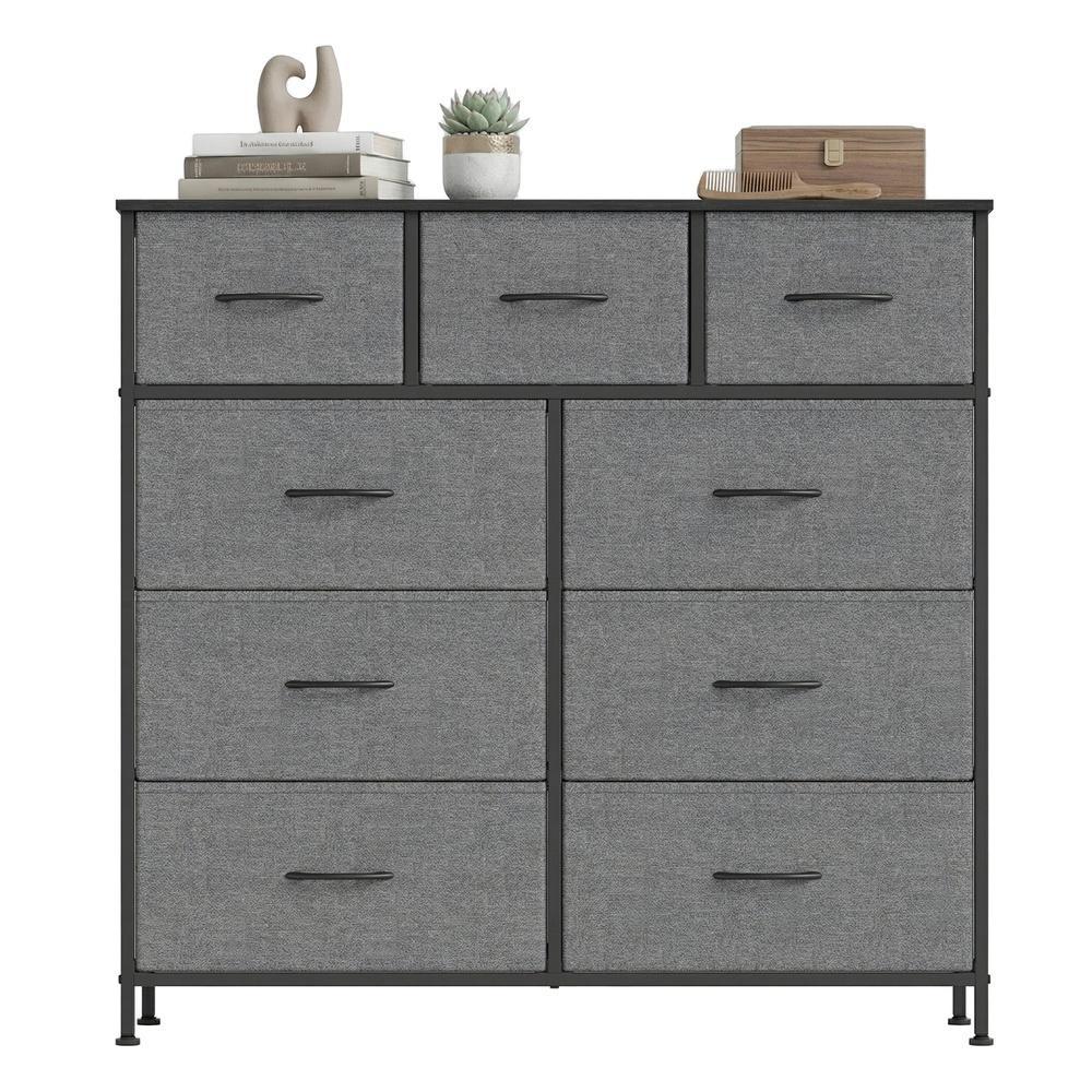 Kommode, Schrank, 9 Stoffschubladen