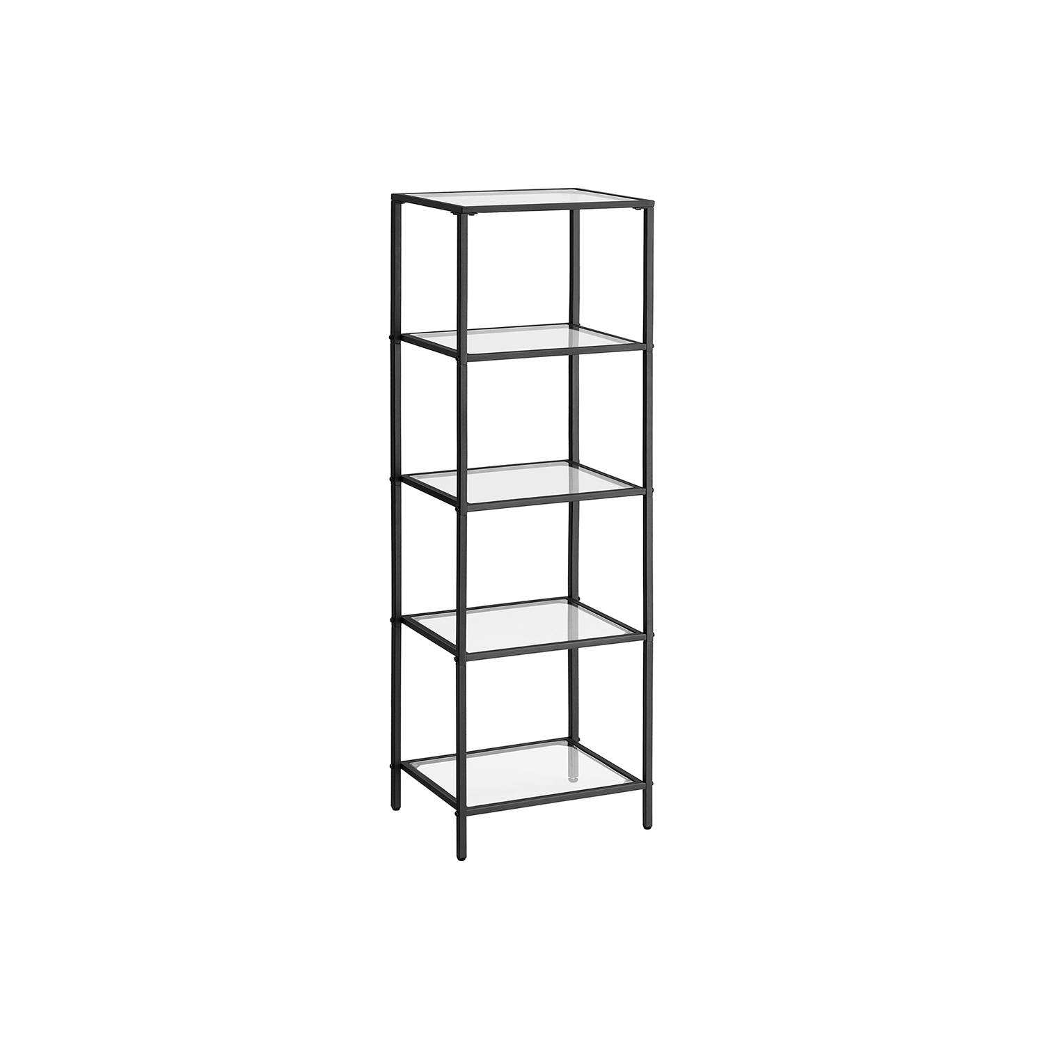 VASAGLE Standregal Bücherregal Badregal 5 Ebenen Küchenregal schmal Regal Badezimmerregal für Wohnzimmer Schlafzimmer Arbeitszimmer