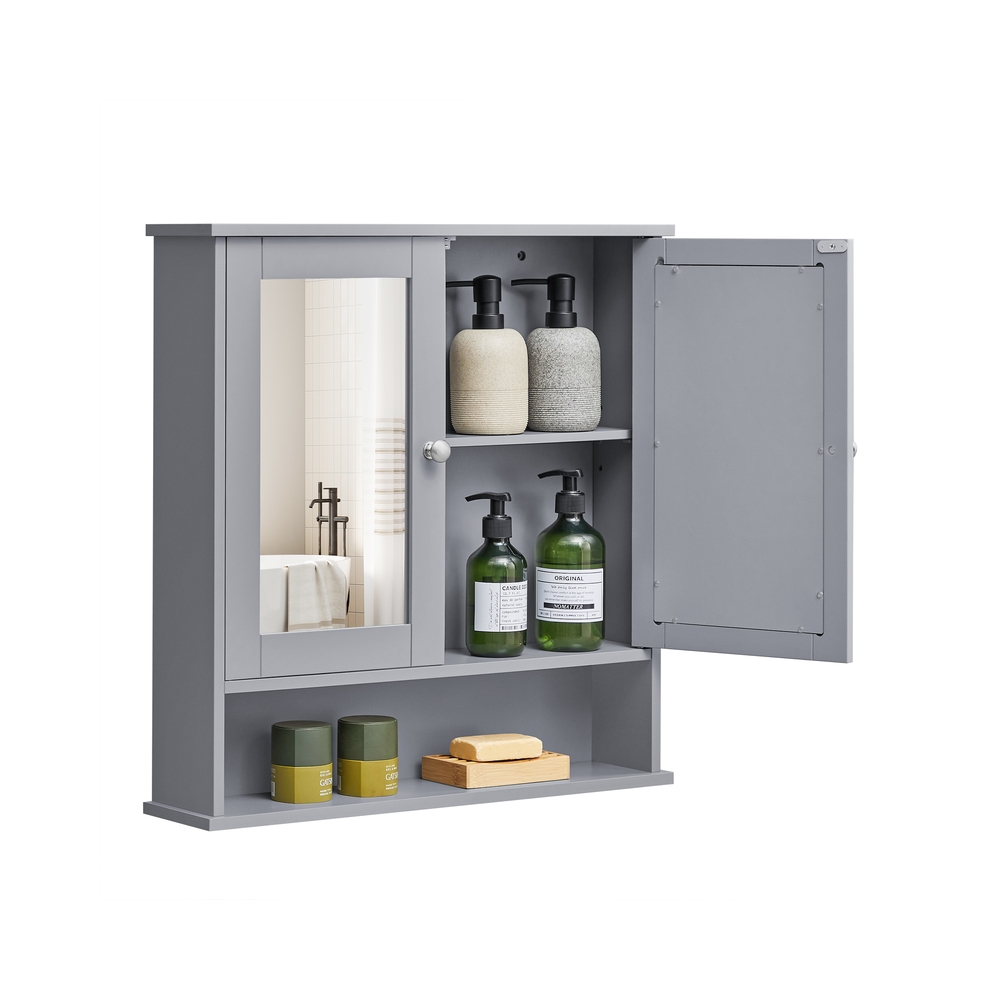 Spiegelschrank Wandmontage taubengrau