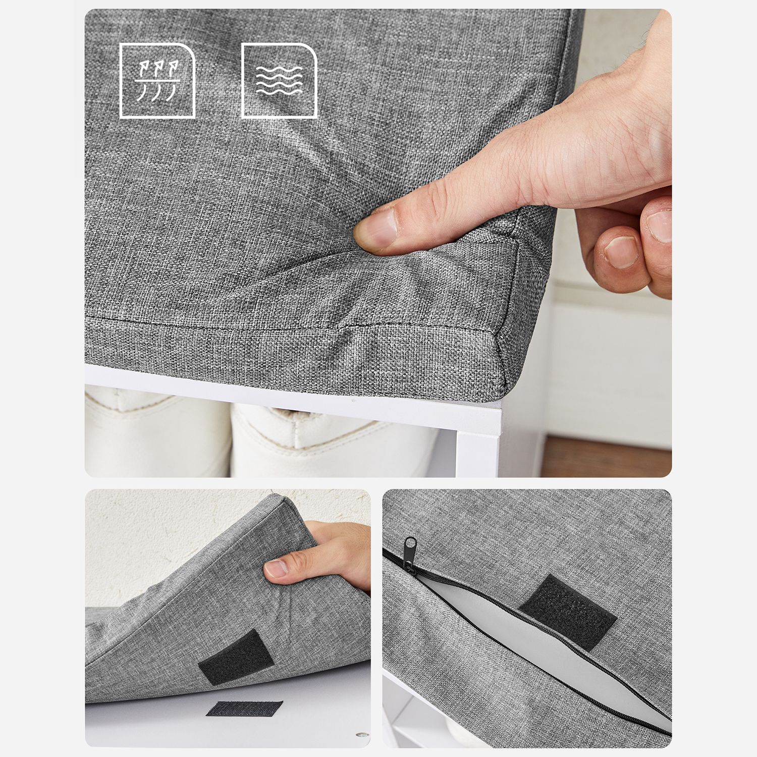 Batų suolas su 15 skyrių