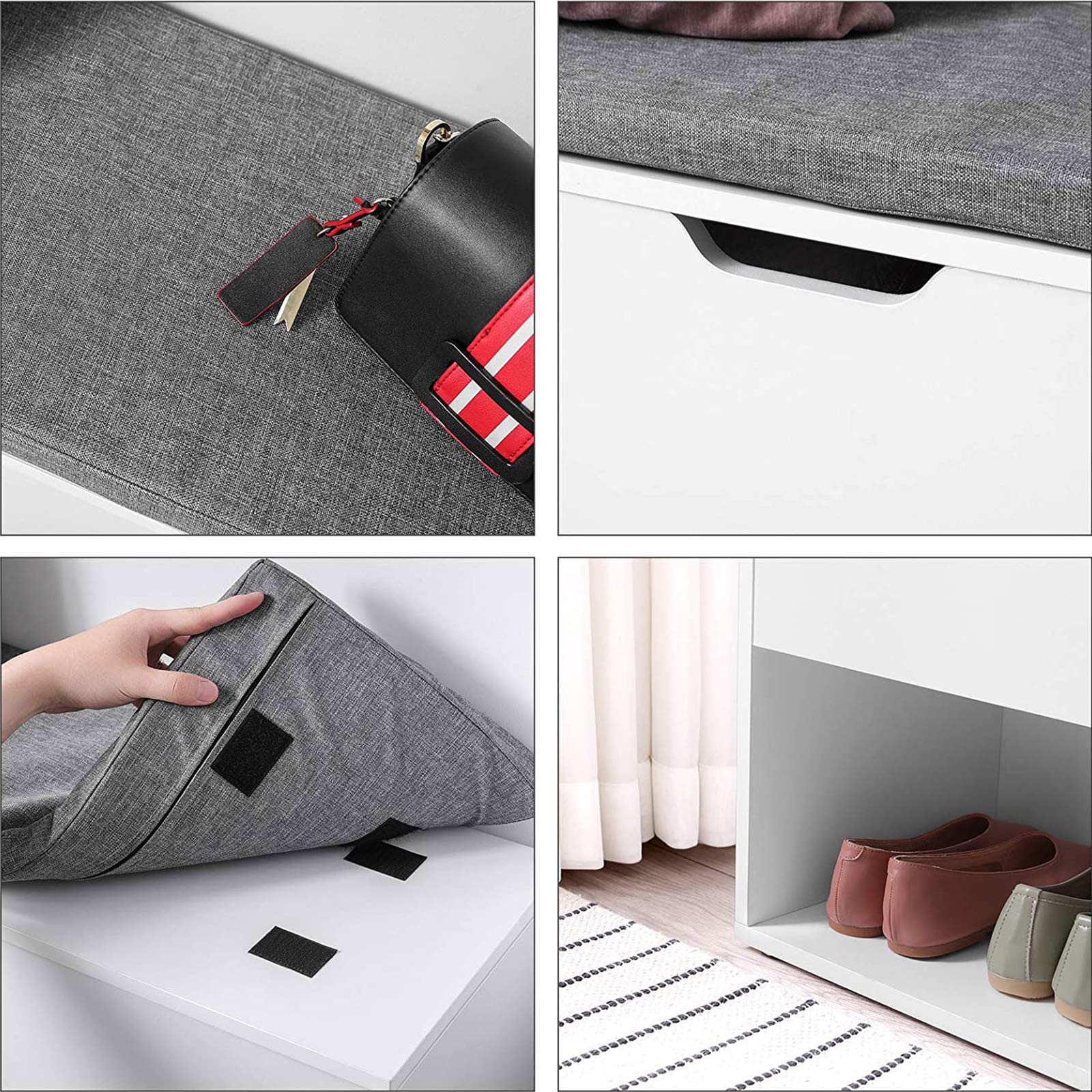 Batų suolas su 2 atvirais skyriais