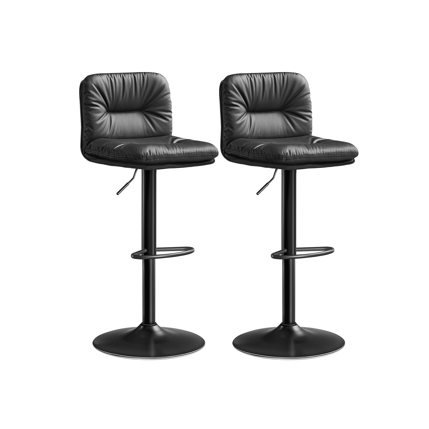 Barhocker 2er Set 360° drehbar schwarz