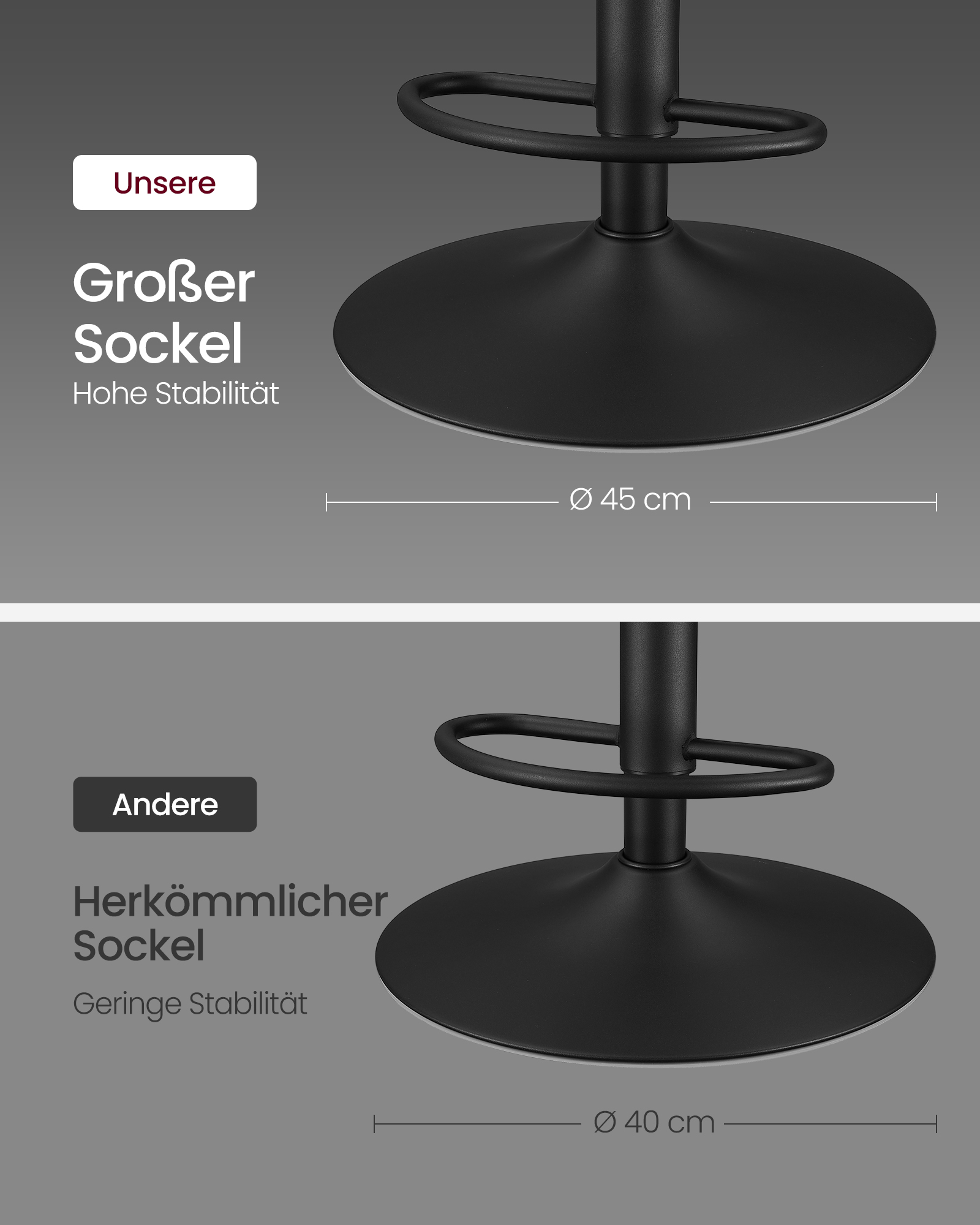 Baro kėdės Dove Grey