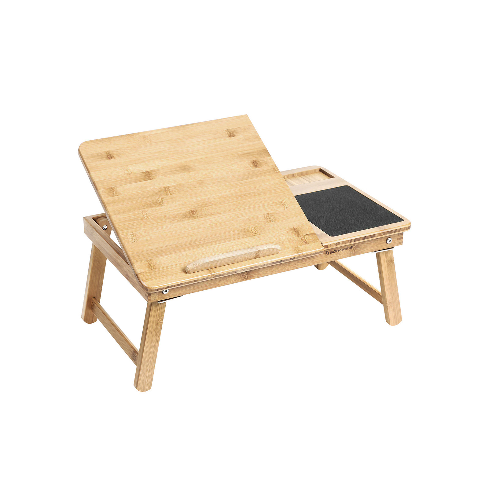 Laptoptisch mit Schublade Bambus
