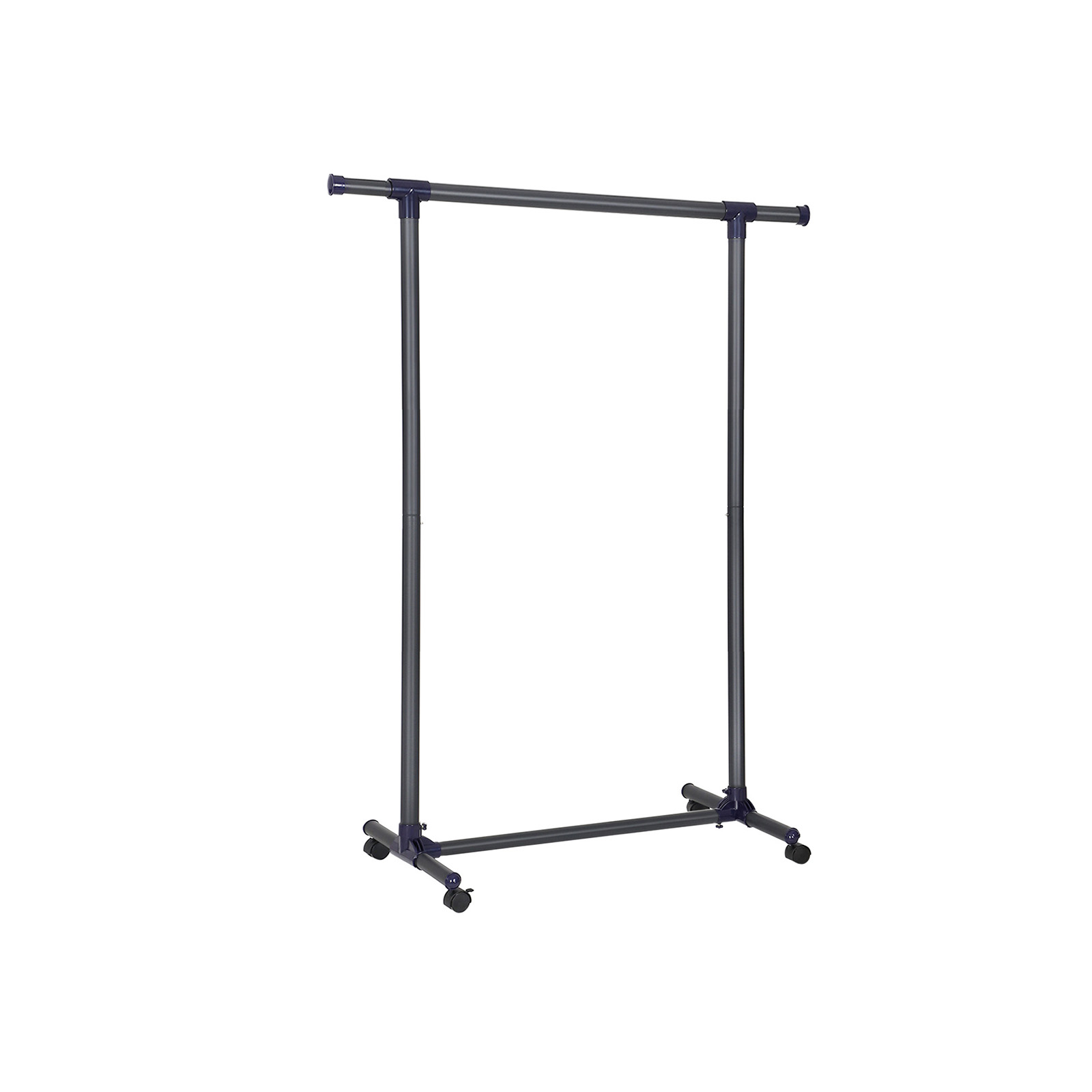 Kleiderstange aus Stahl Schwarz-Blau