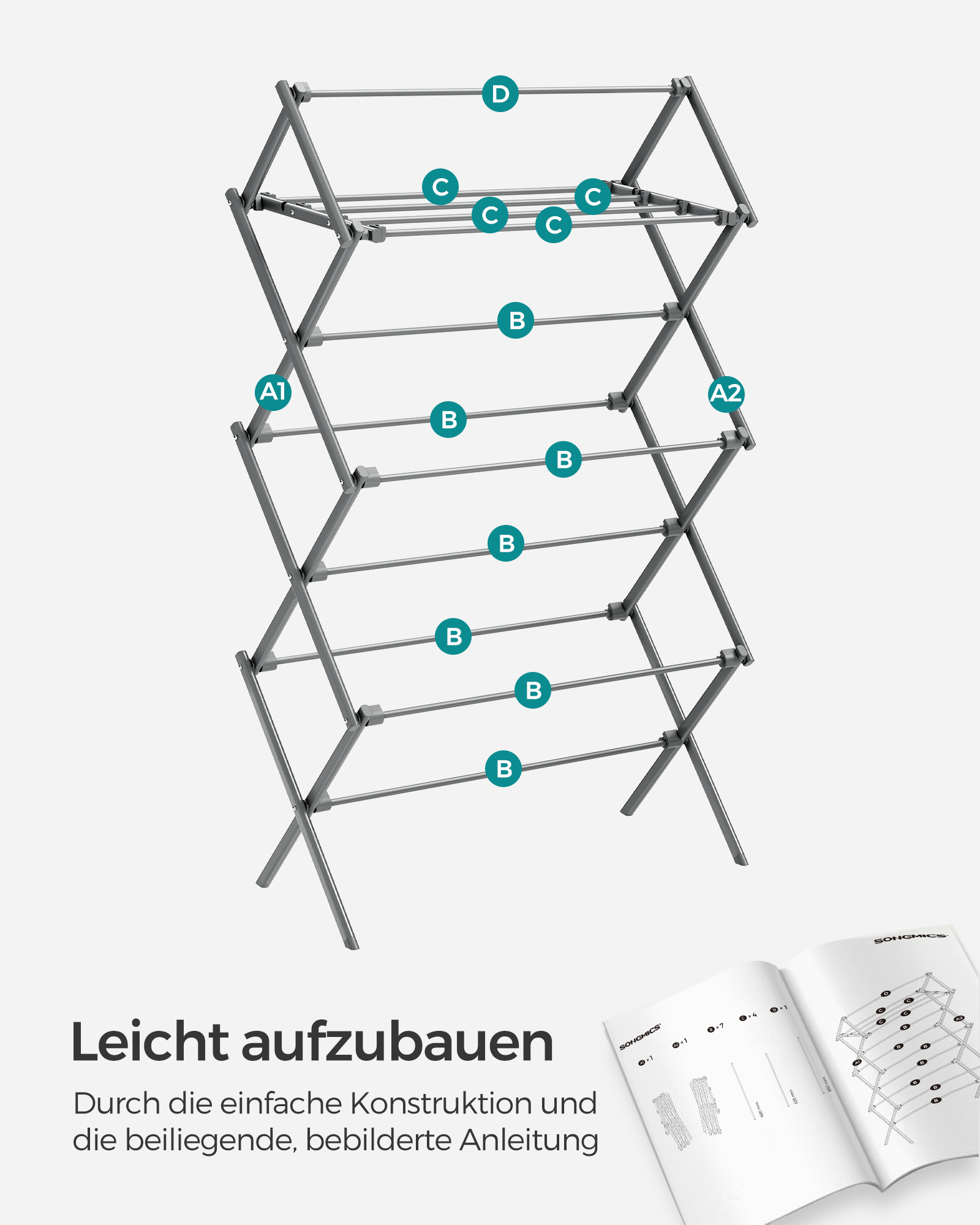Sulankstomas drabužių arklys 6