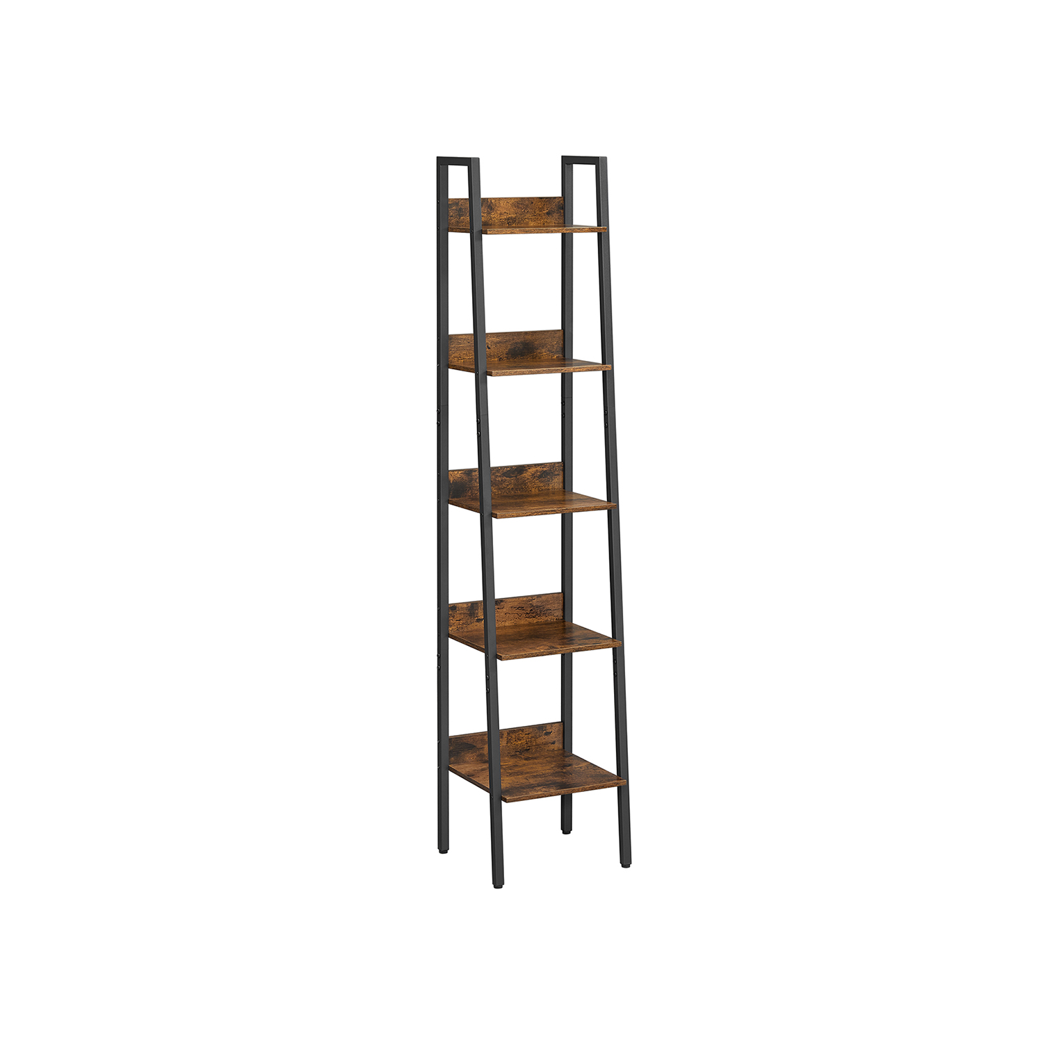 VASAGLE Bücherregal braun, schwarz 33,8 x 30,0 x 170,0 cm, 1 St.