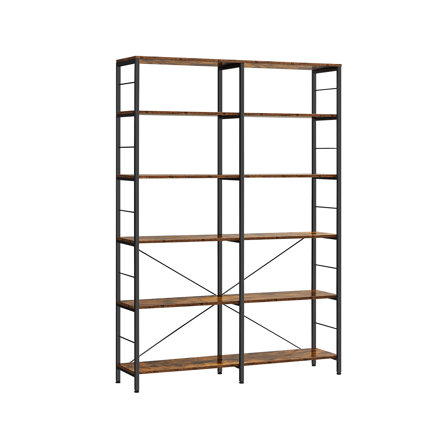 VASAGLE Bücherregal braun, schwarz 120,0 x 30,0 x 170,0 cm, 1 St.