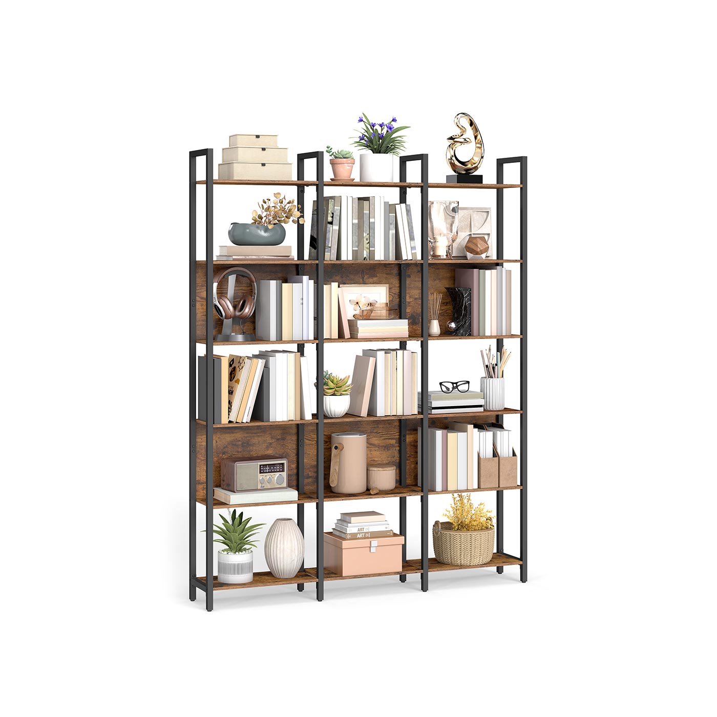 Bücherregal mit offenen Fächern