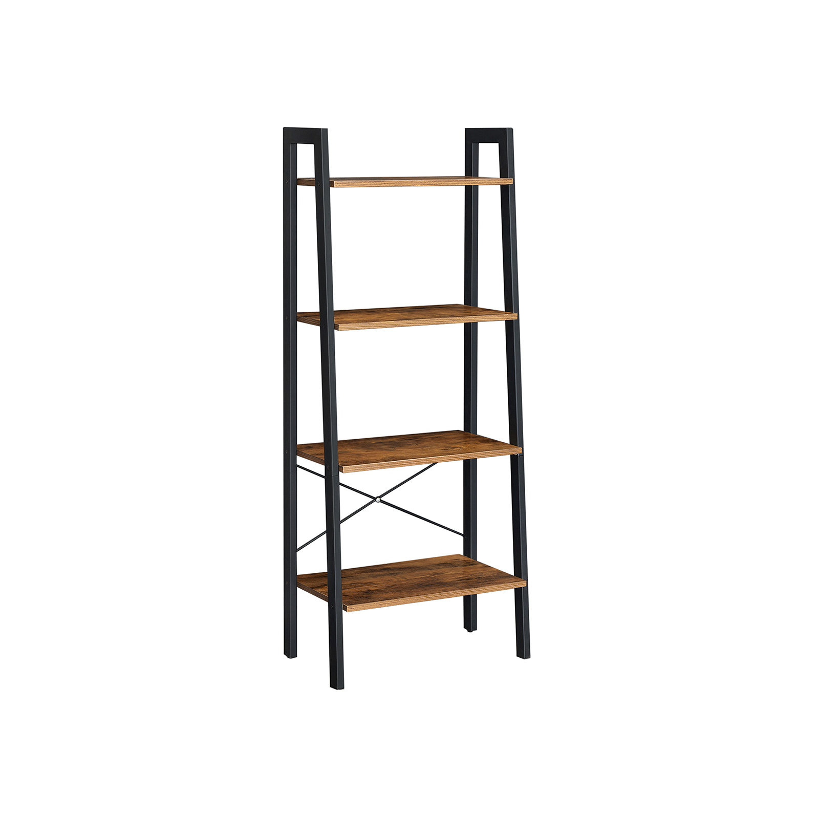 VASAGLE Bücherregal braun, schwarz 56,0 x 34,0 x 137,5 cm, 1 St.