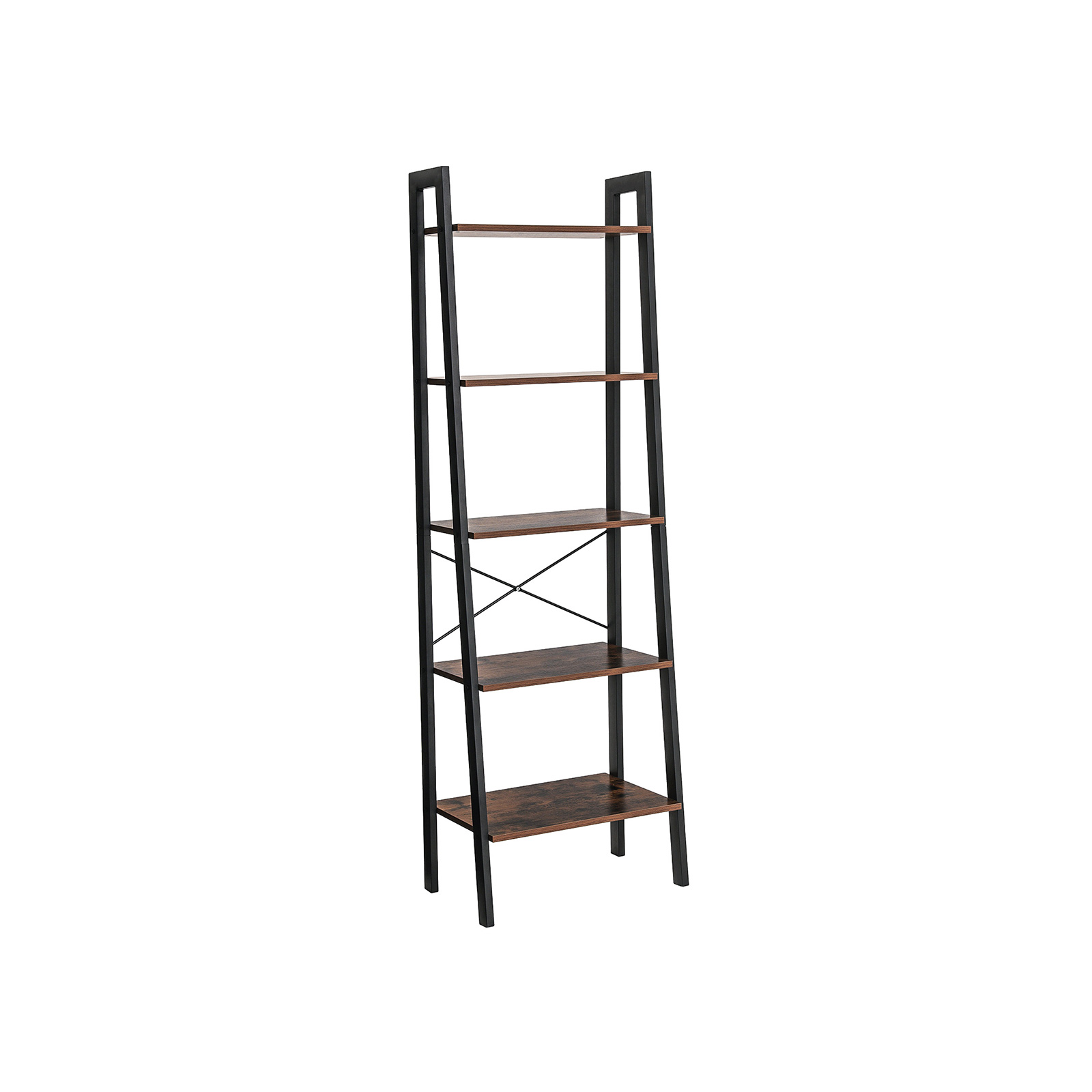 VASAGLE Bücherregal braun, schwarz 56,0 x 32,0 x 172,0 cm, 1 St.