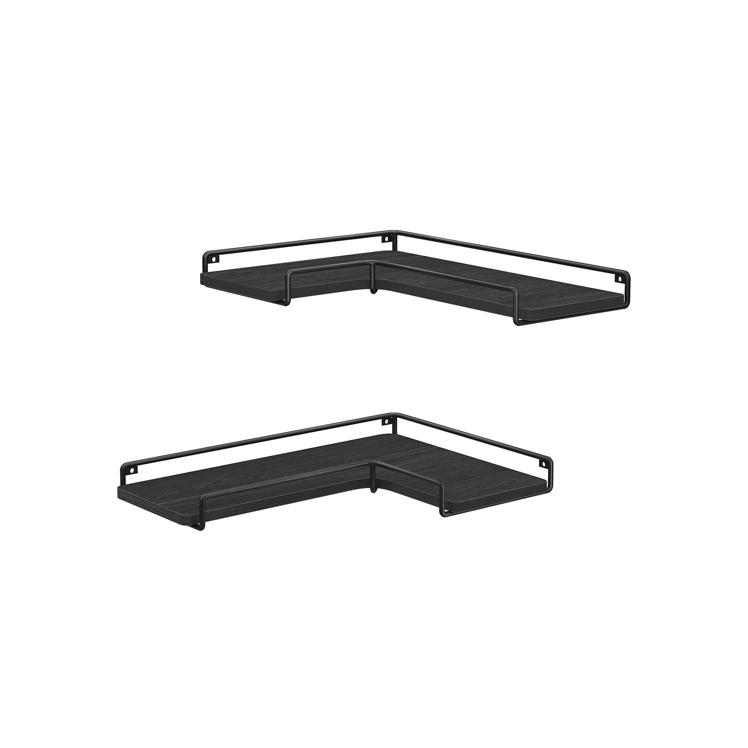 VASAGLE Wandregale-Set schwarz 29,0 / 40,0 x 14,0 x 4,0 cm, 1 Set